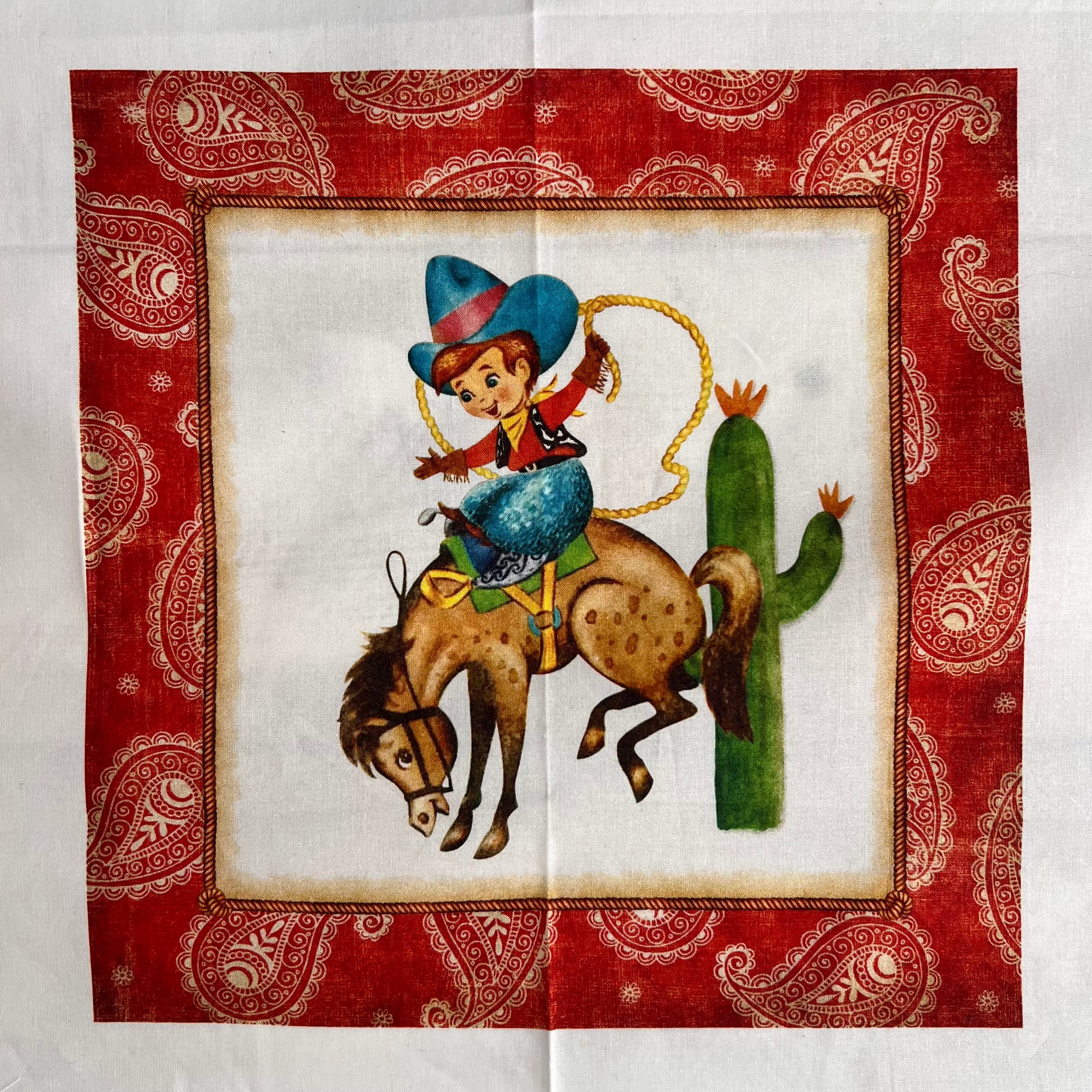 Panel - Storybook Cowboy - Cowboy Up by QT Fabrics