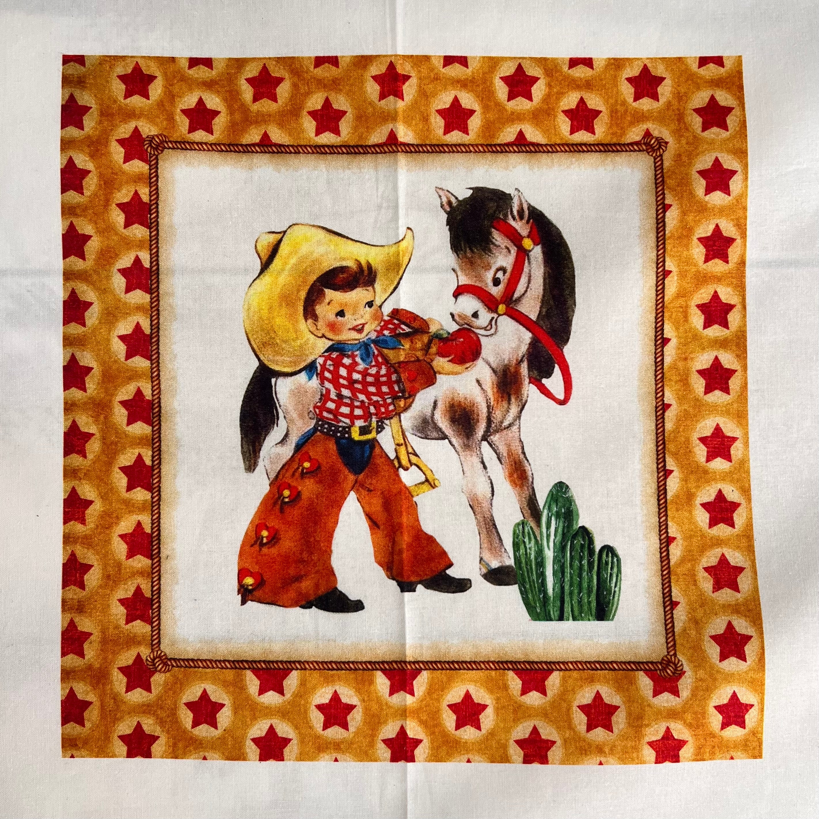 Panel - Storybook Cowboy - Cowboy Up by QT Fabrics