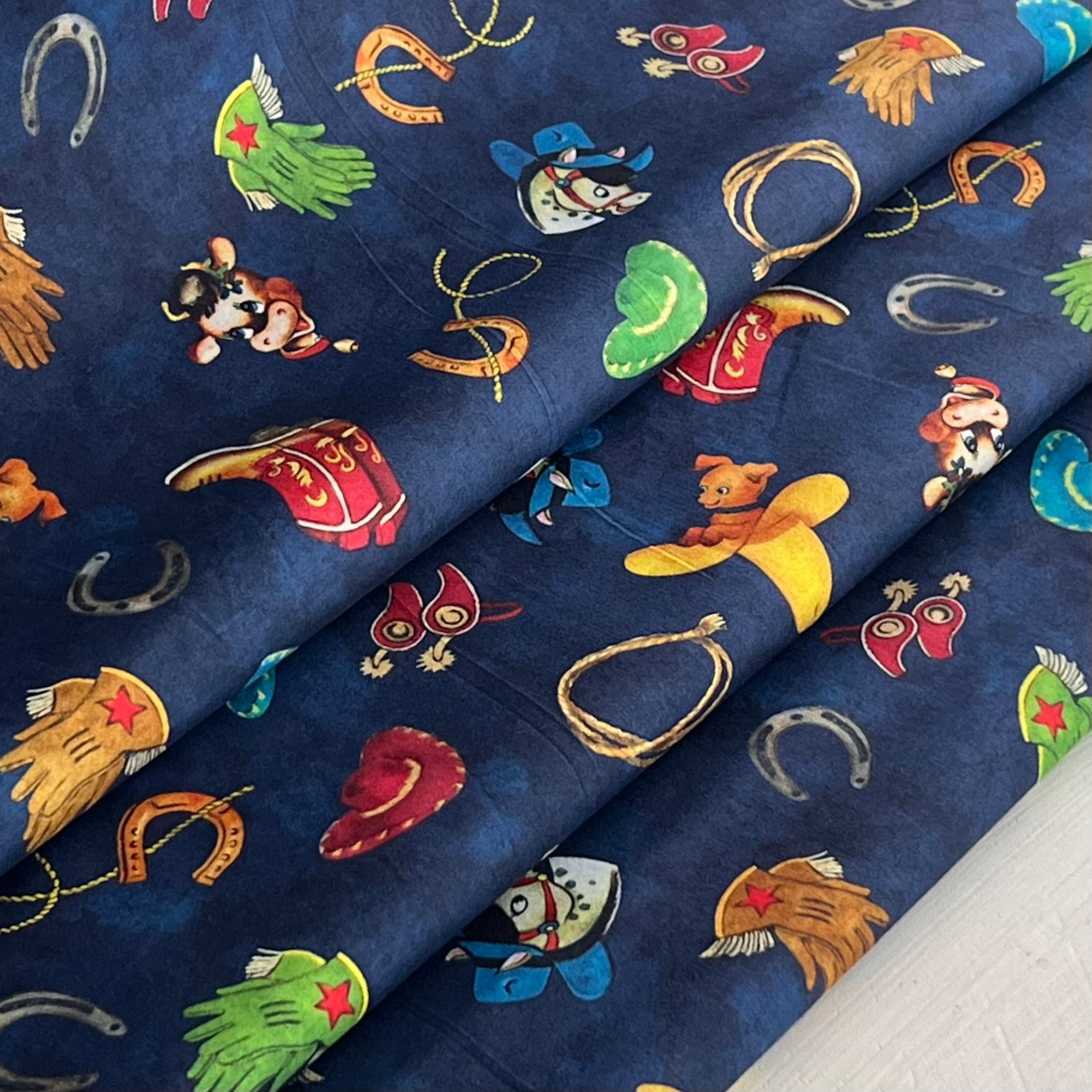 Blue-Cowboy Stuff-Cowboy Up by QT Fabrics