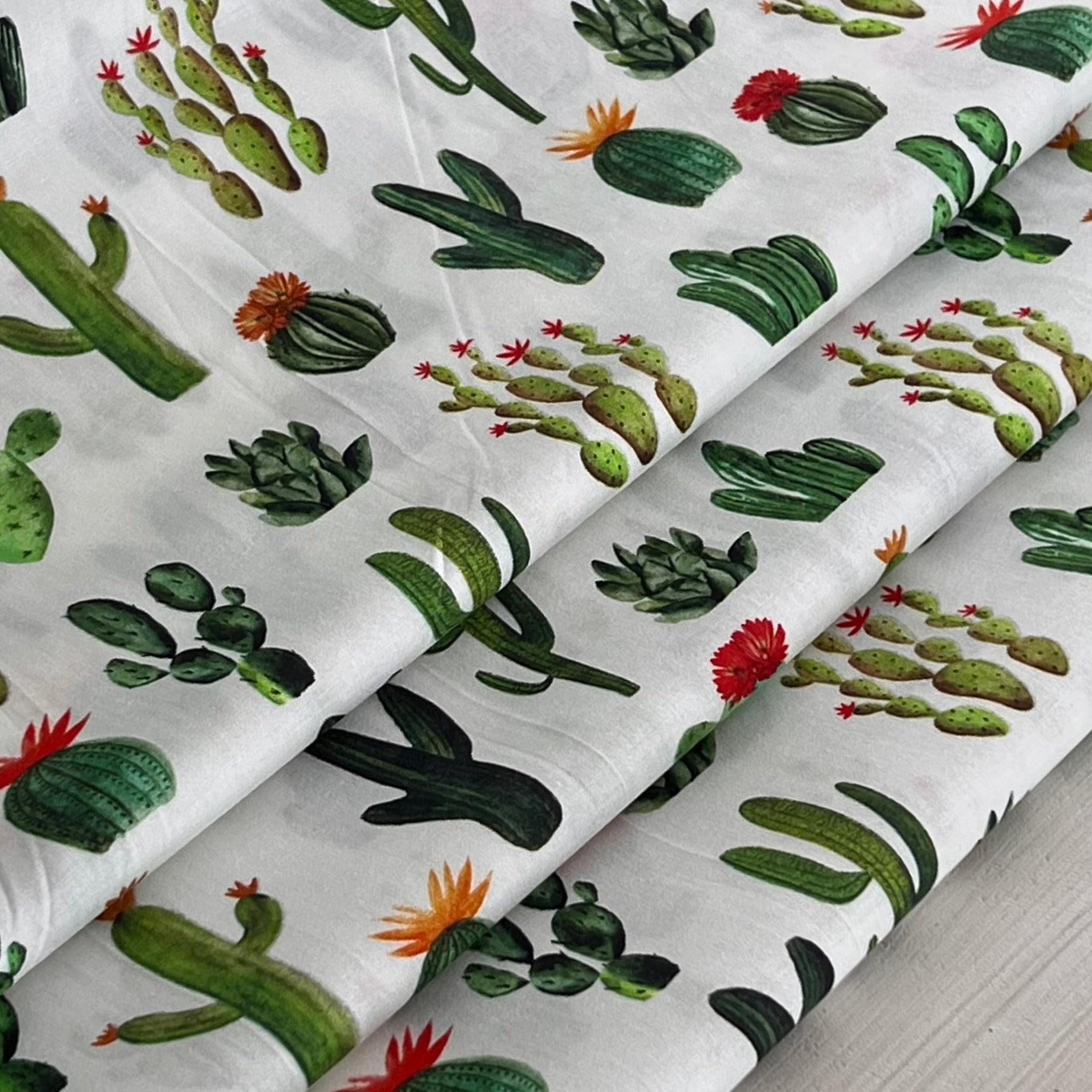 Cream - Cactus - Cowboy Up by QT Fabrics