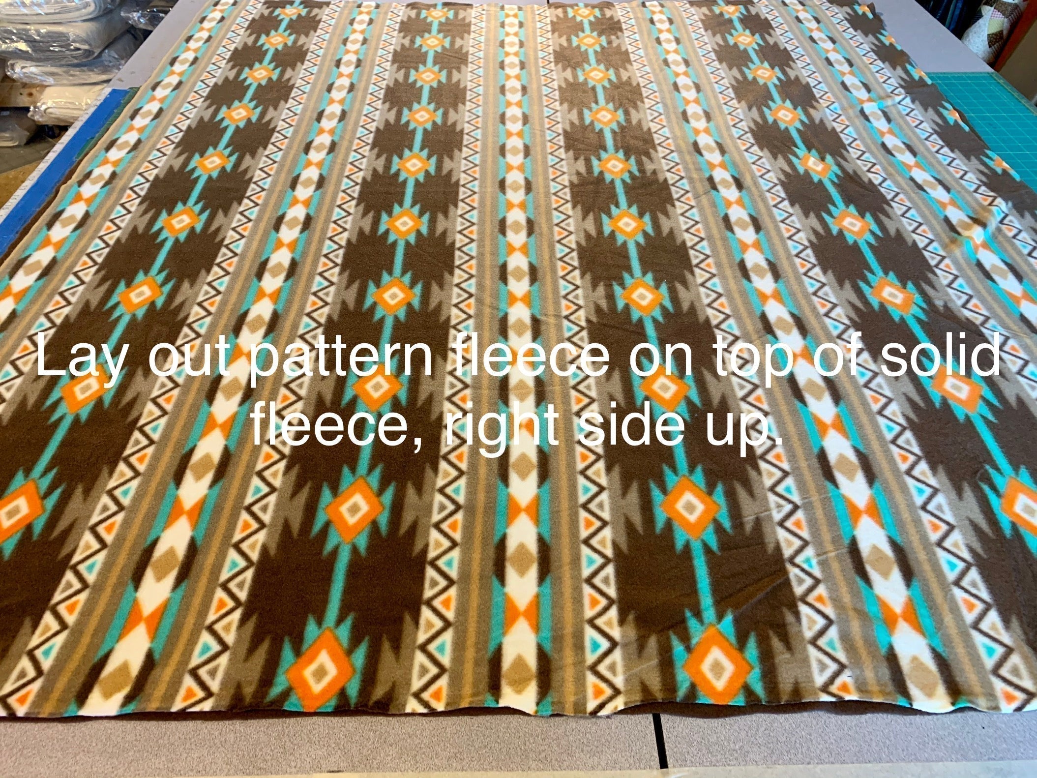 Sew Blanket Kit - Native American Style - Personalization Available