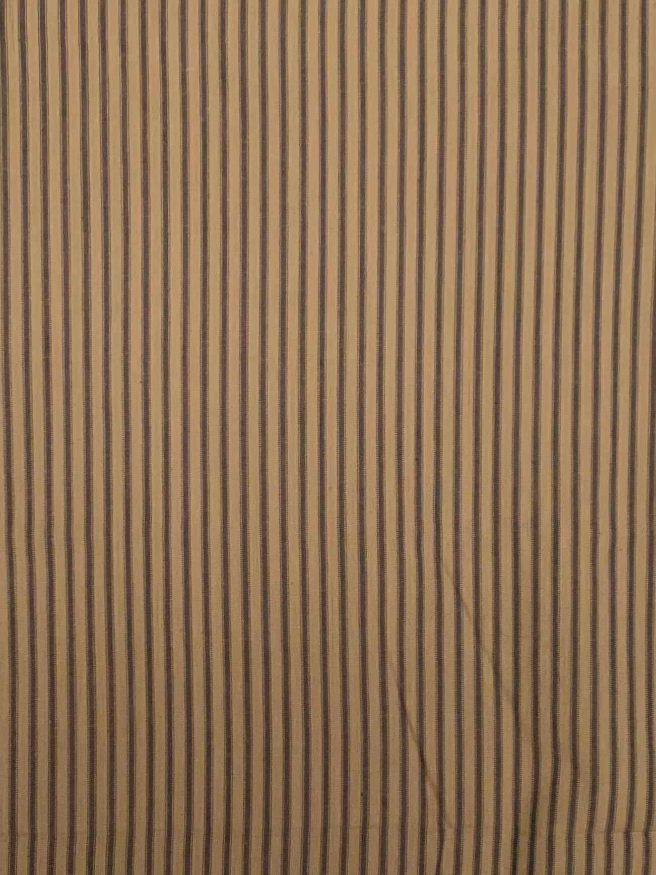Beige and Soft Black Stripe 26 - Homespun Fabric