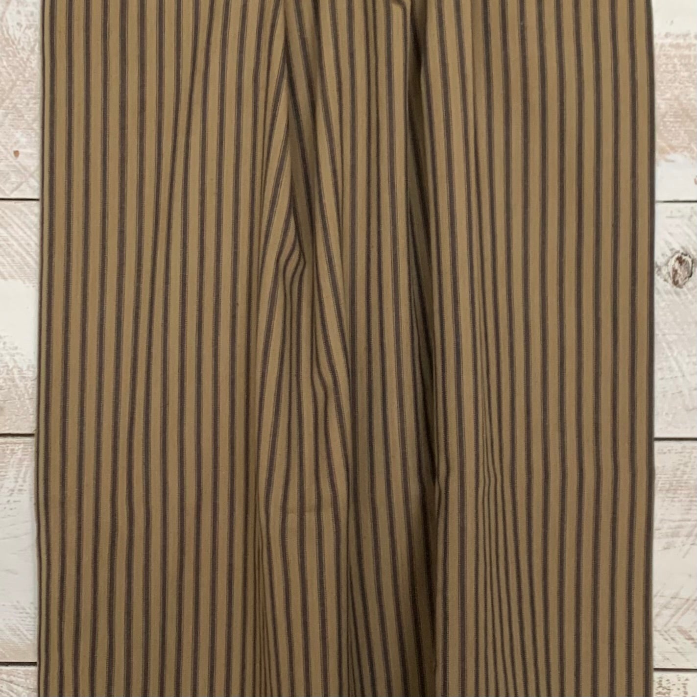Beige and Soft Black Stripe 26 - Homespun Fabric