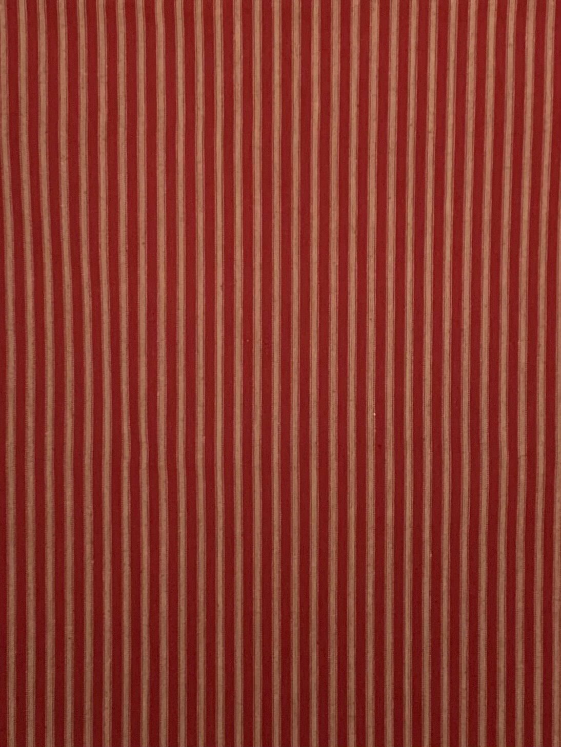 Red and Beige Stripe 37 - Homespun Fabric