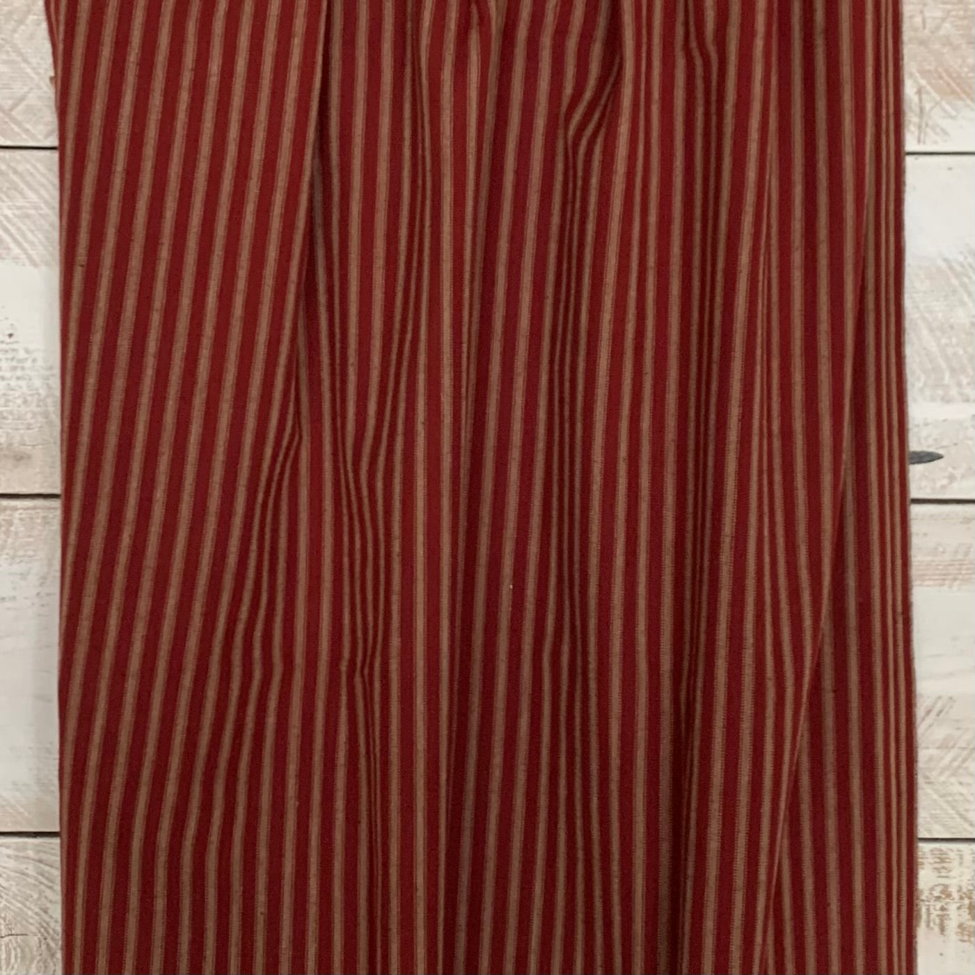 Red and Beige Stripe 37 - Homespun Fabric