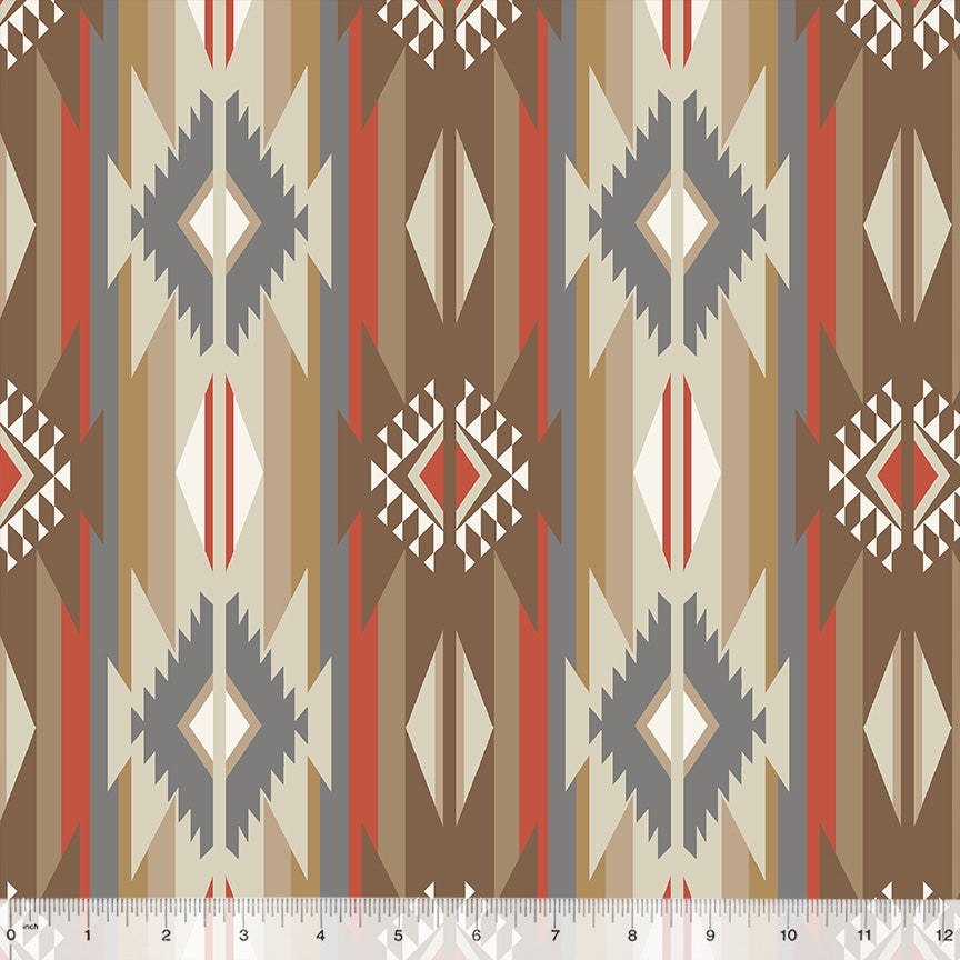 Canvas Cotton -53729C-1 Trailhead Spirit Trail, Windham Fabrics, Desert Sand