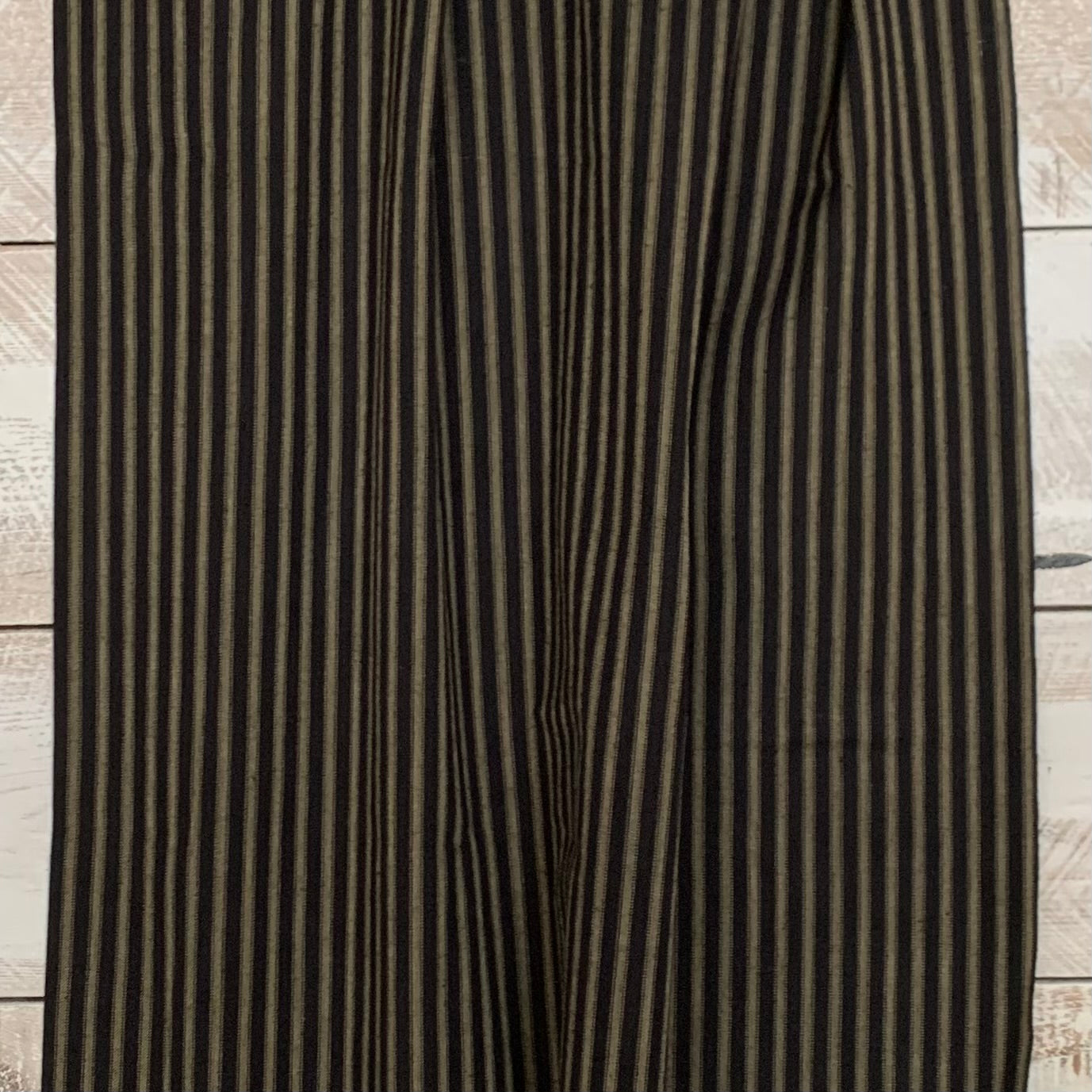 Black and Beige Stripe 57 - Homespun Fabric