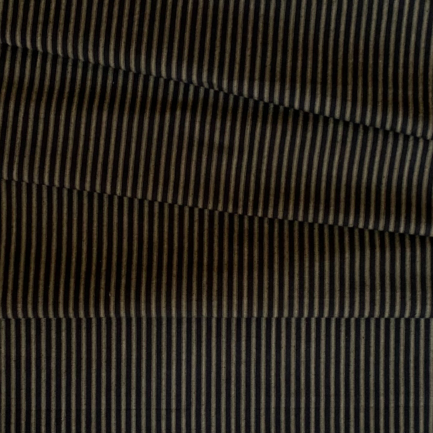 Black and Beige Stripe 57 - Homespun Fabric