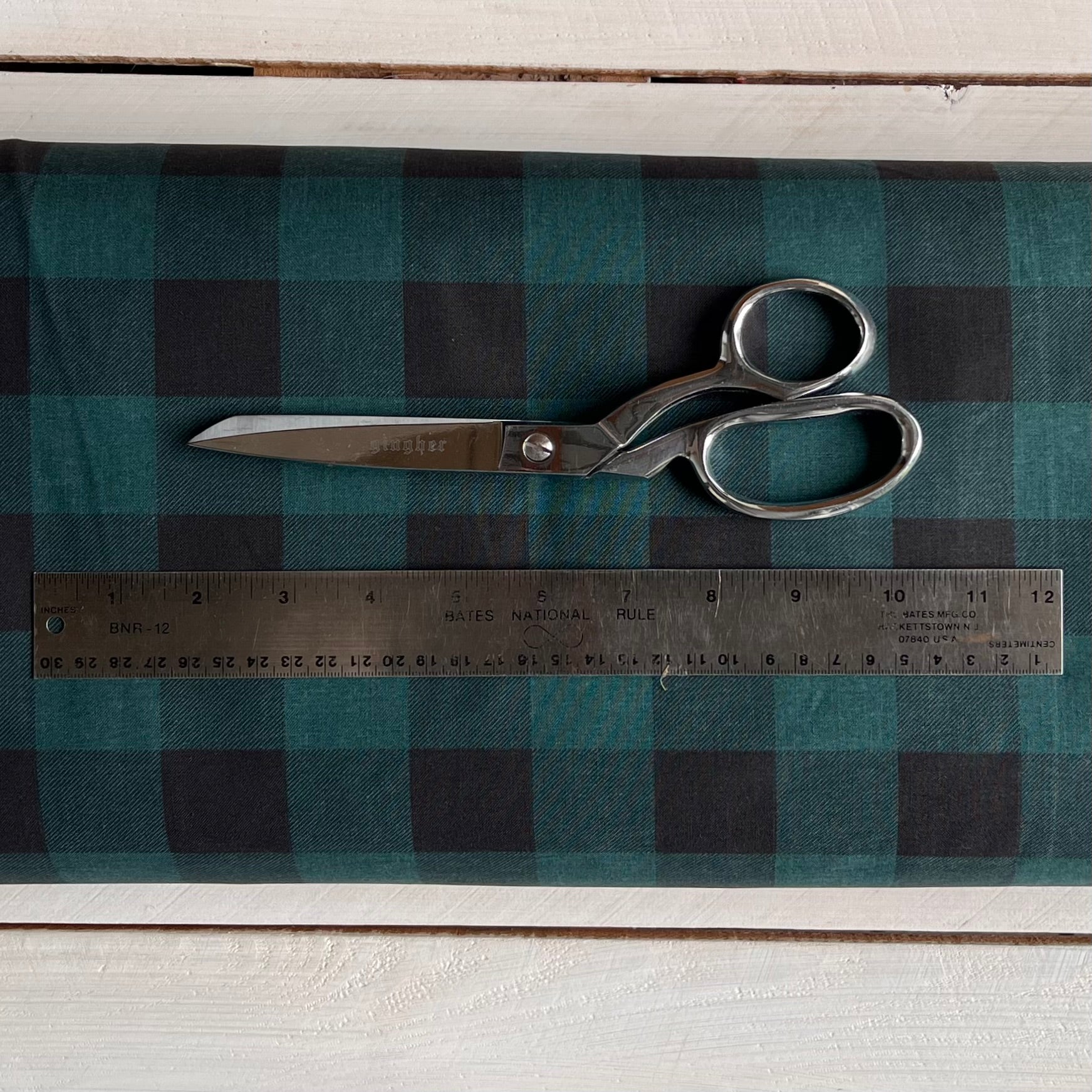 Green and Black Buffalo Plaid Quilter Cotton