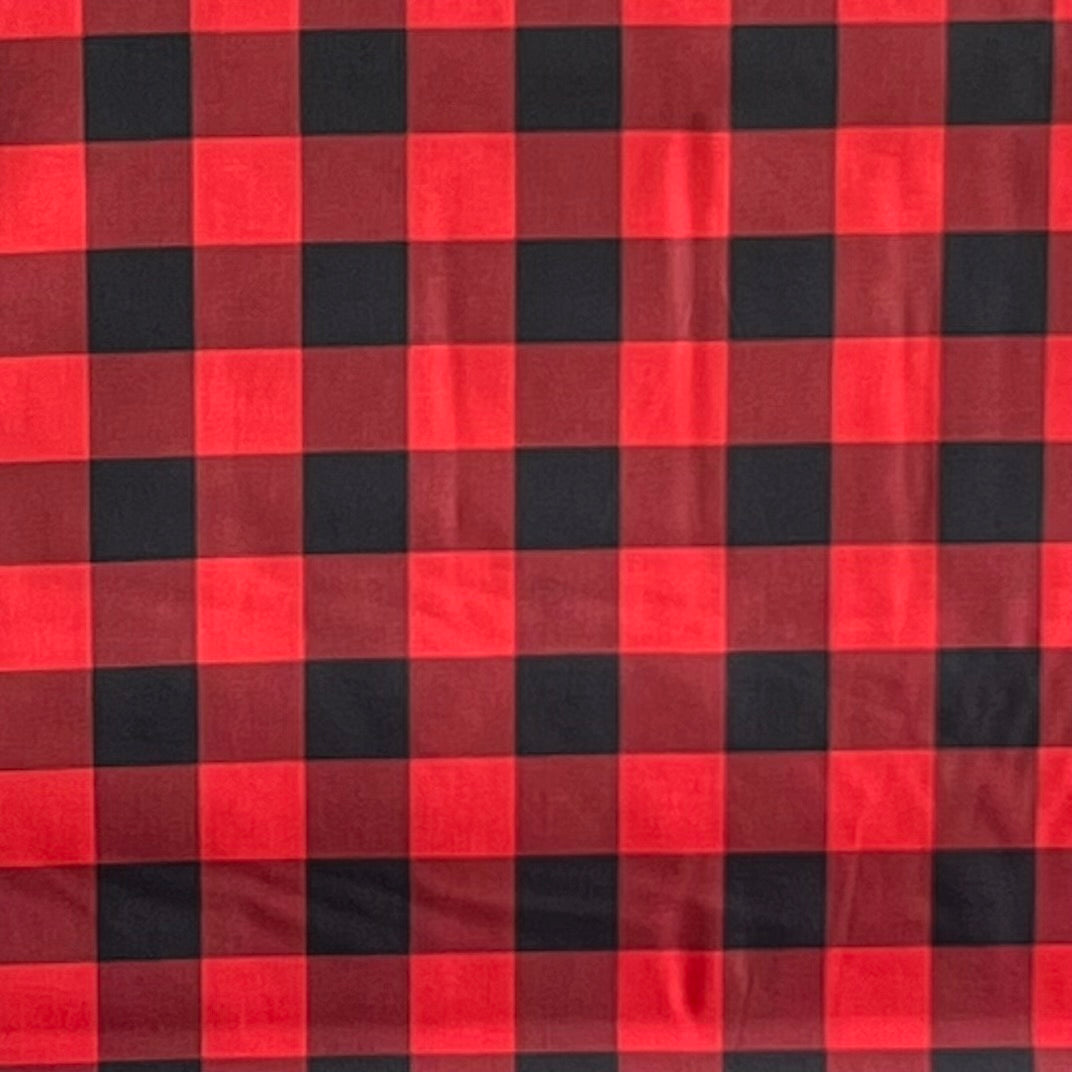 Red and Black Buffalo Plaid Quilter Cotton