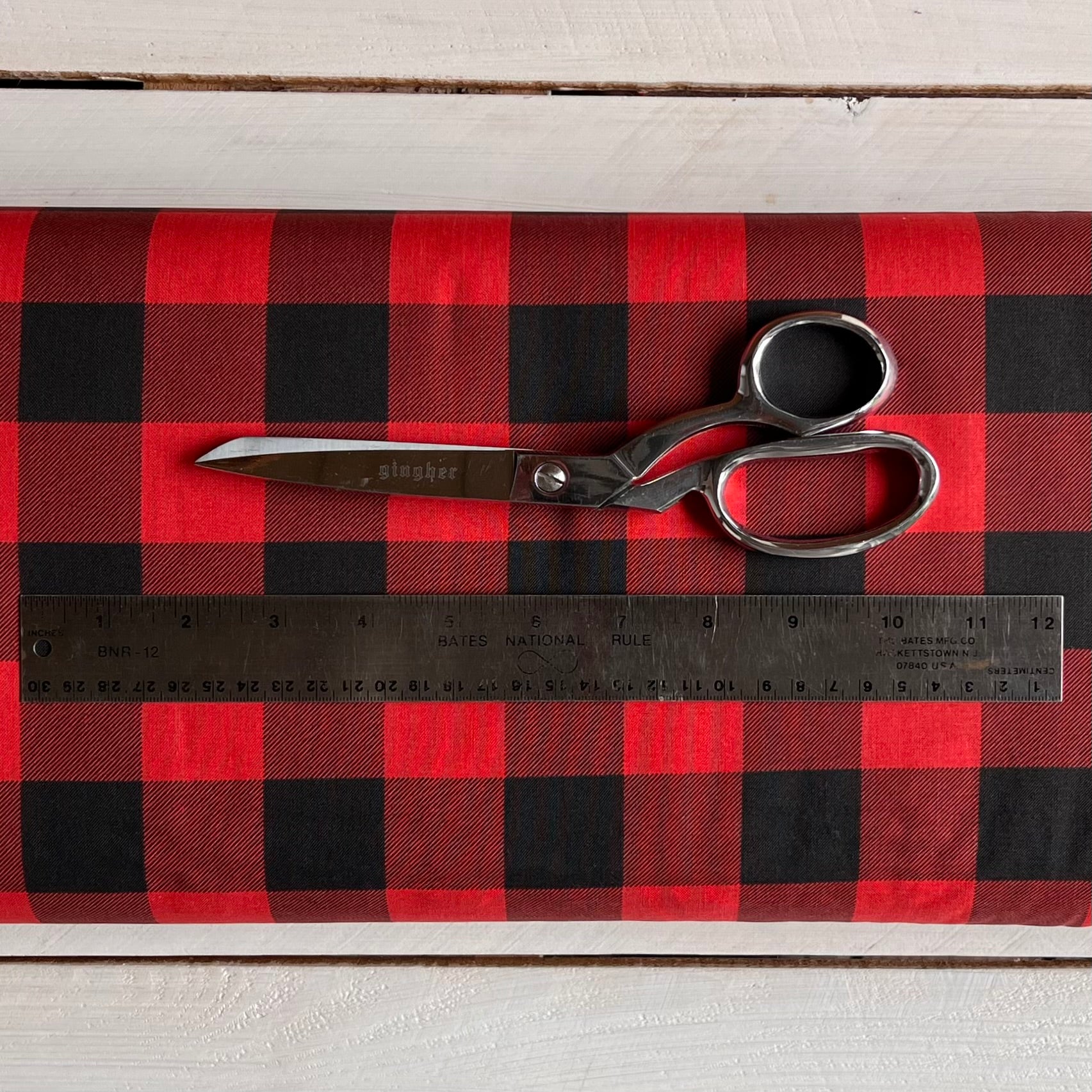 Red and Black Buffalo Plaid Quilter Cotton