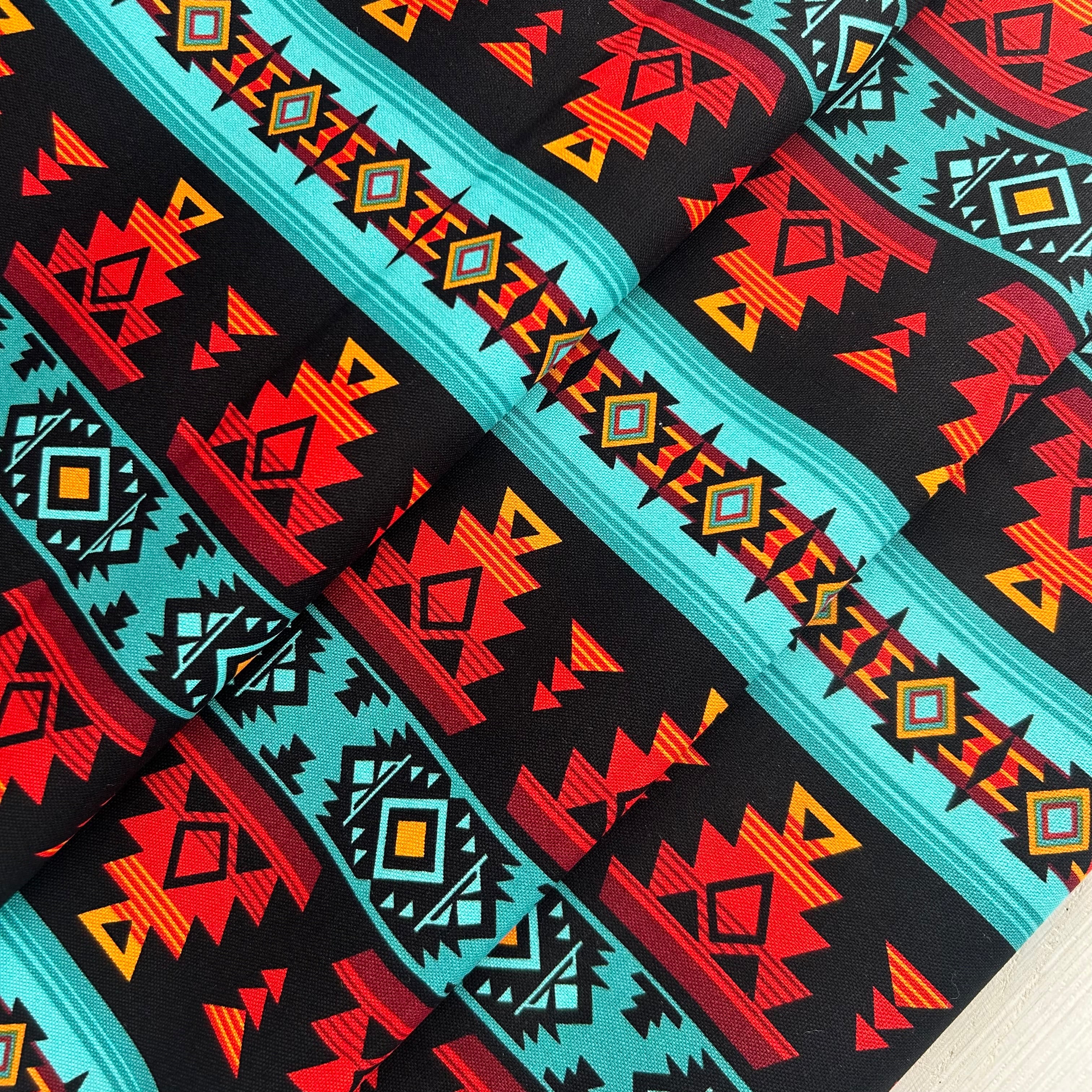 Canvas Cotton - 52823C-2 Heirloom Spirit Trail, Windham Fabrics, Black/Sunset