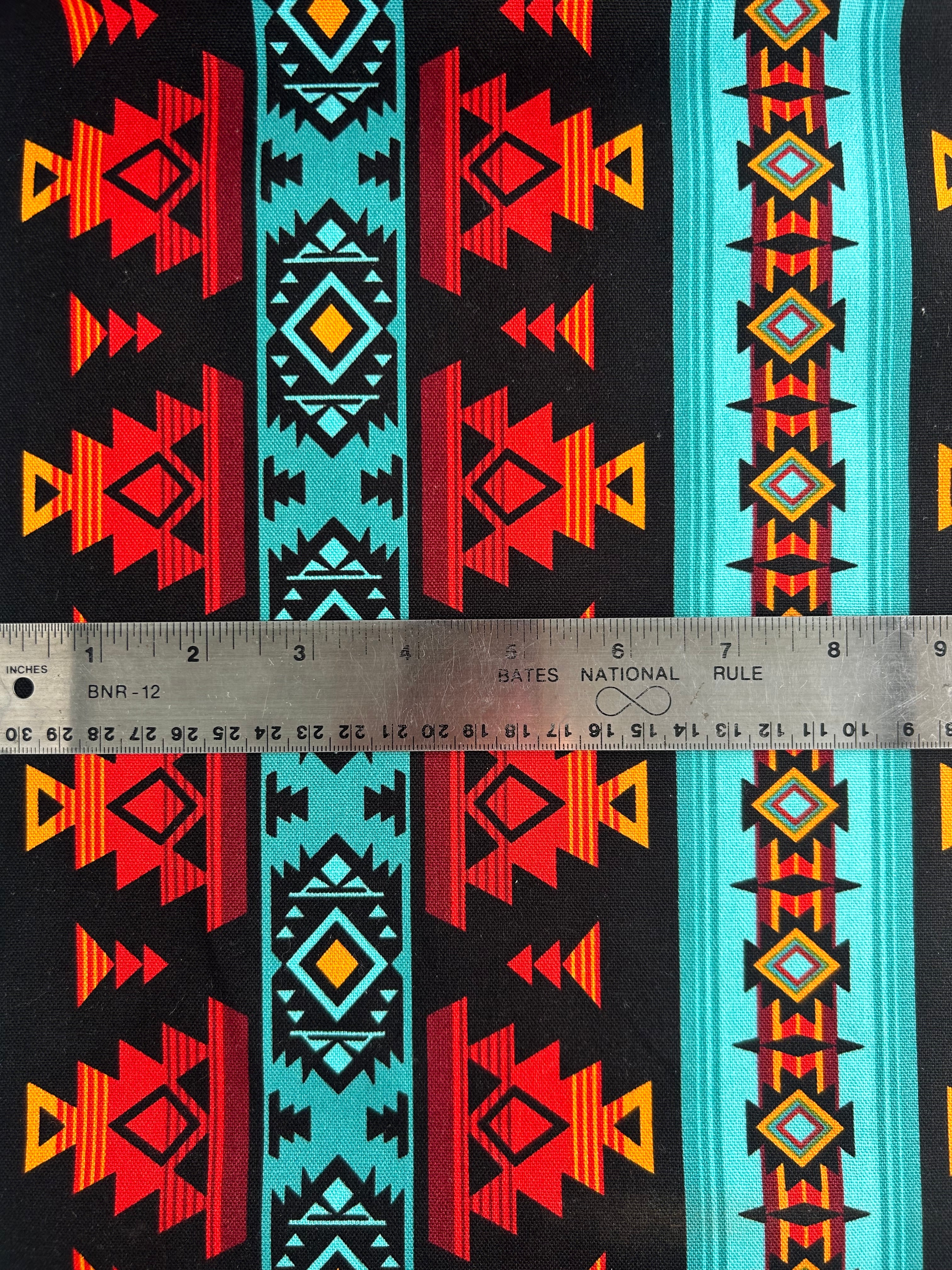 Canvas Cotton - 52823C-2 Heirloom Spirit Trail, Windham Fabrics, Black/Sunset
