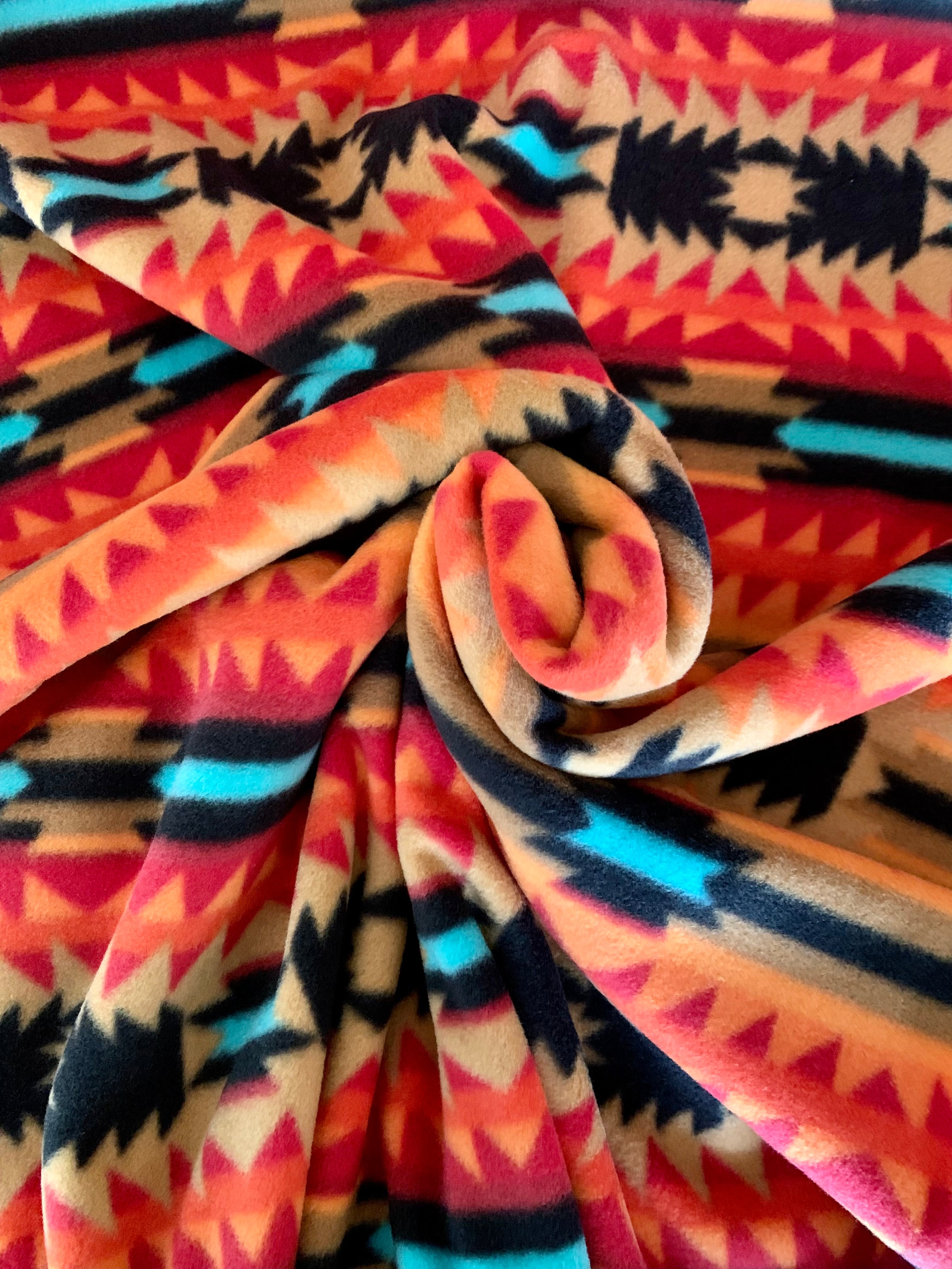 Tribal Winter Fleece - Crimson Arrow Red - 40993-1