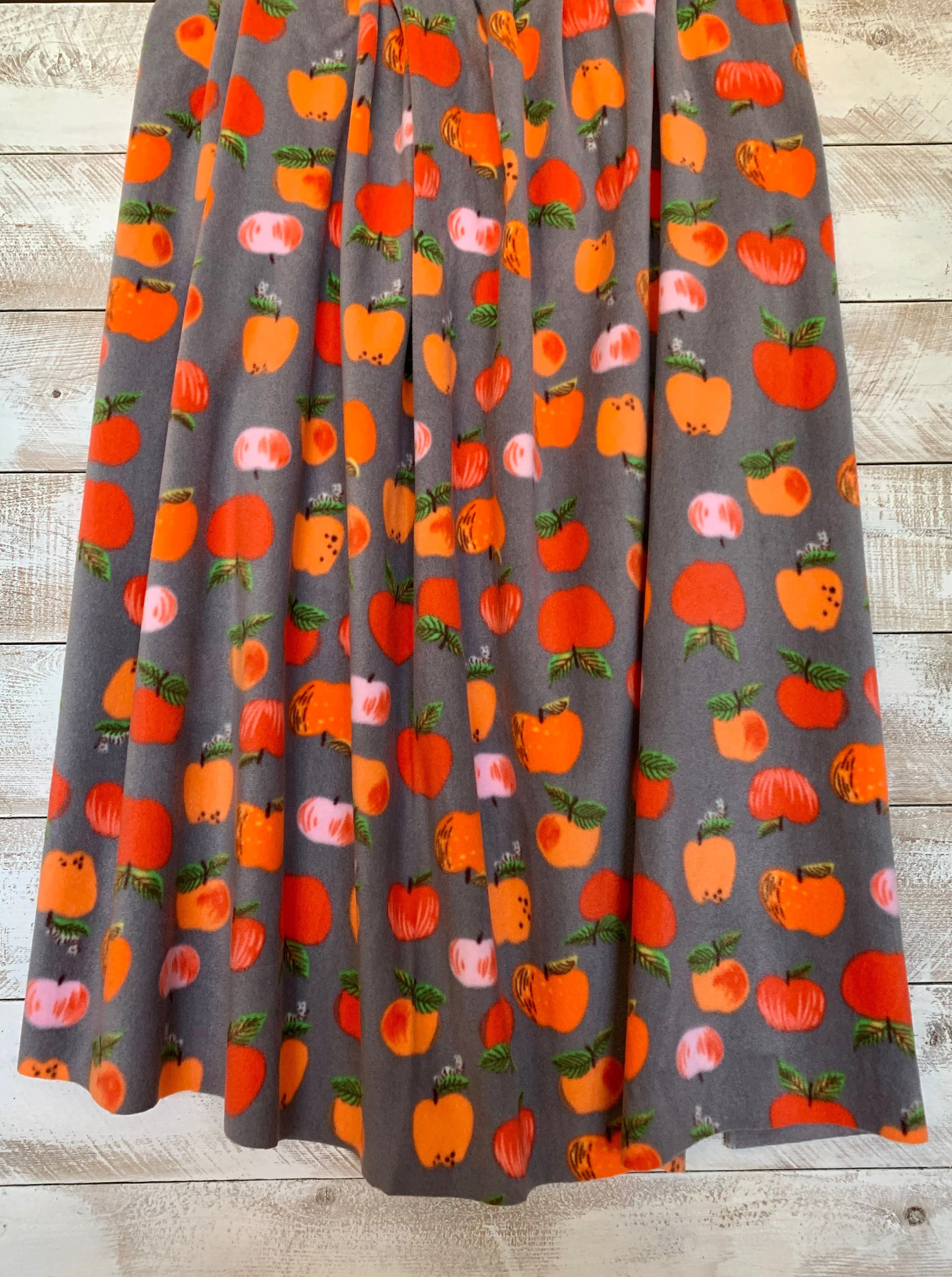 Apples Fleece Grey - 52773DES-1