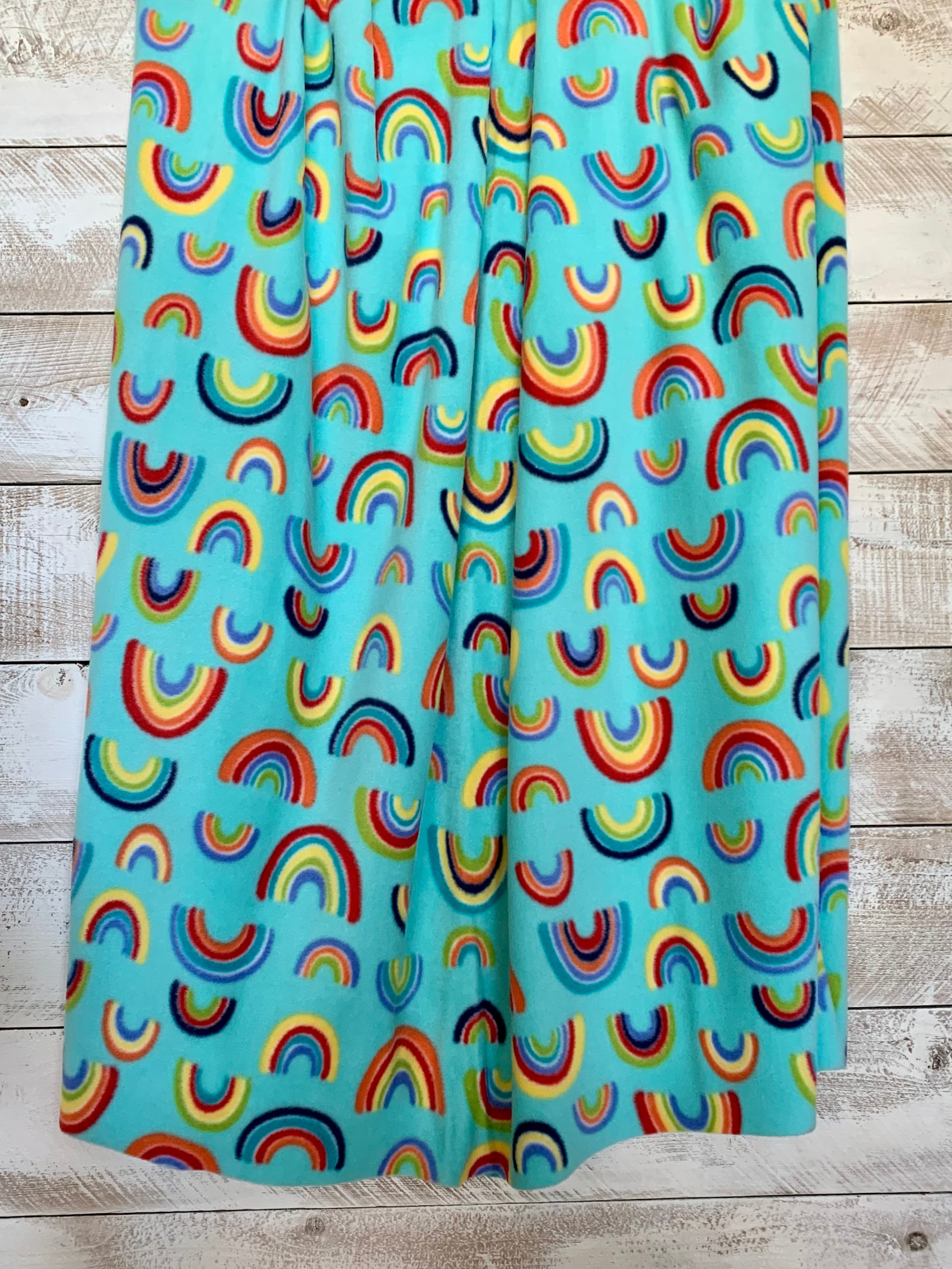 No Sew Blanket Kit - Rainbows - Personalization Available
