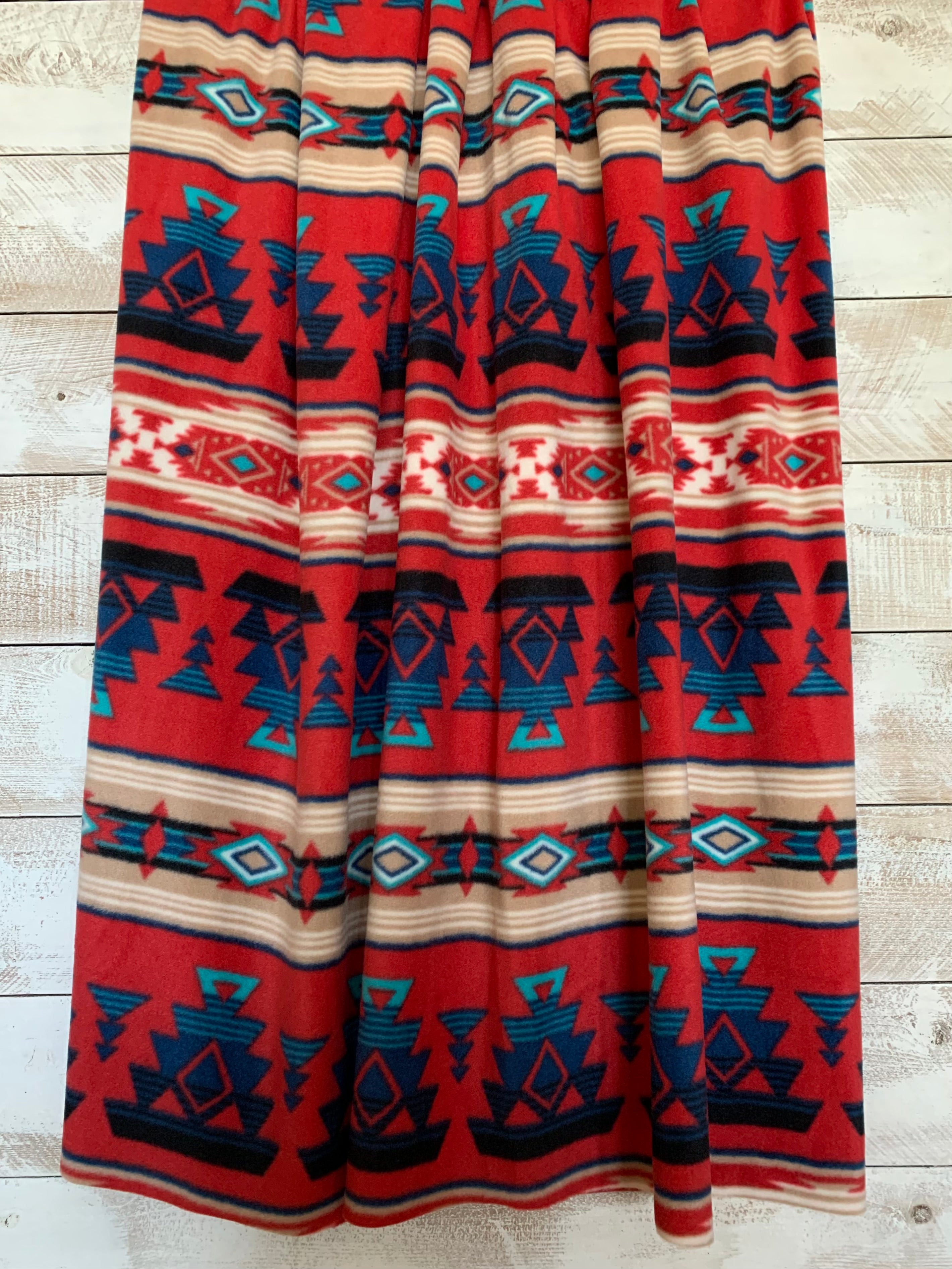 Tribal Winter Fleece - Heirloom Red 52774-3