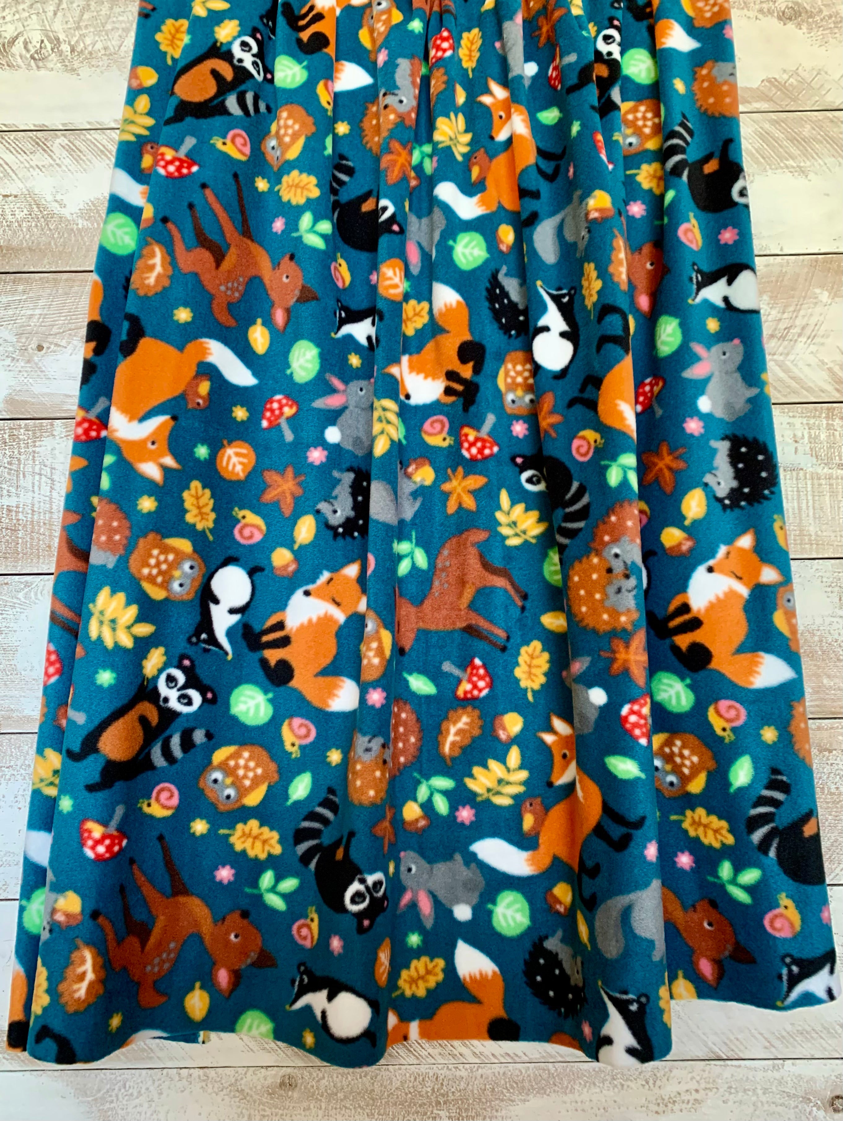No Sew Blanket Kit - Woodland Animals - Personalization Available