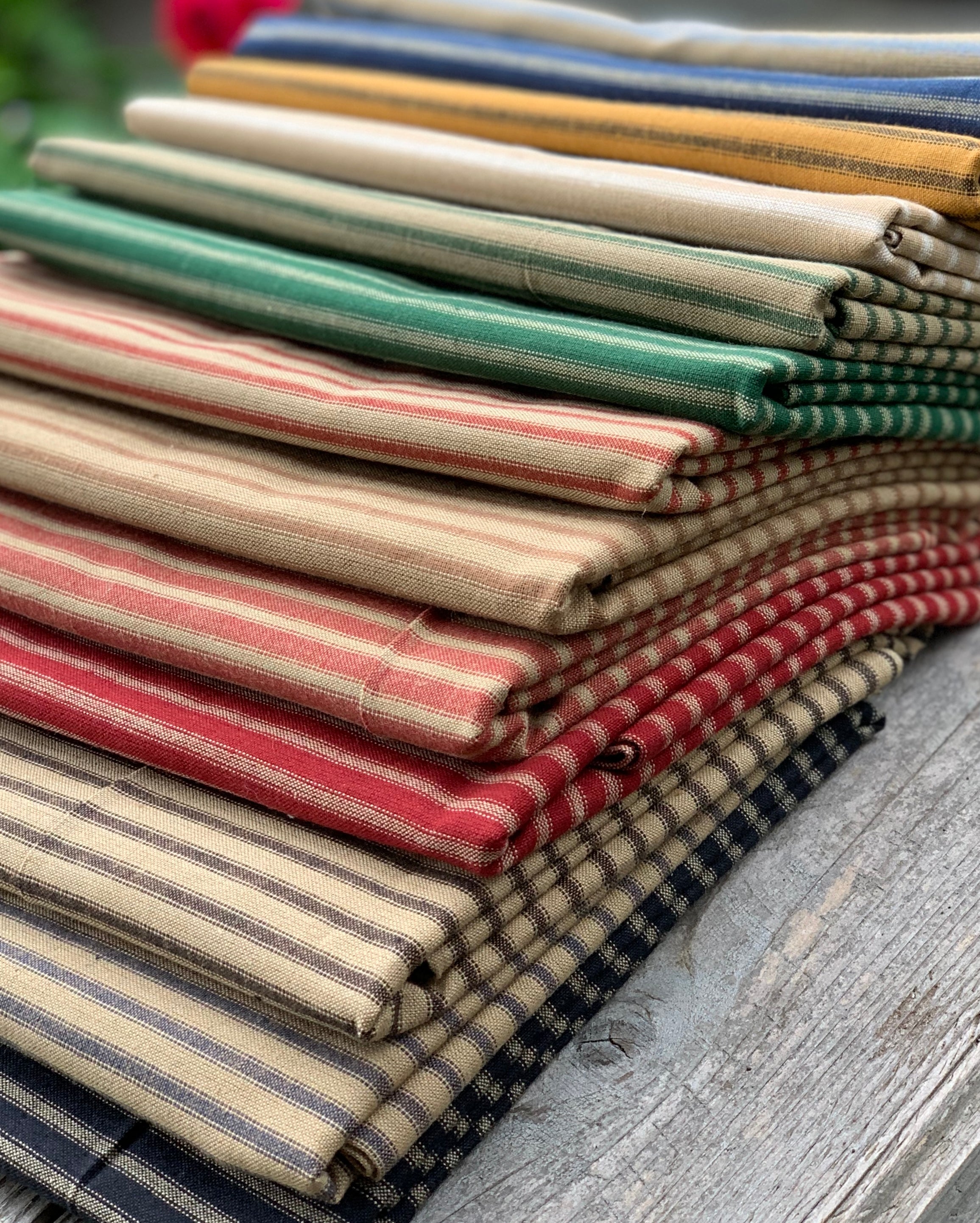 Stripe Homespun Fabric Collection