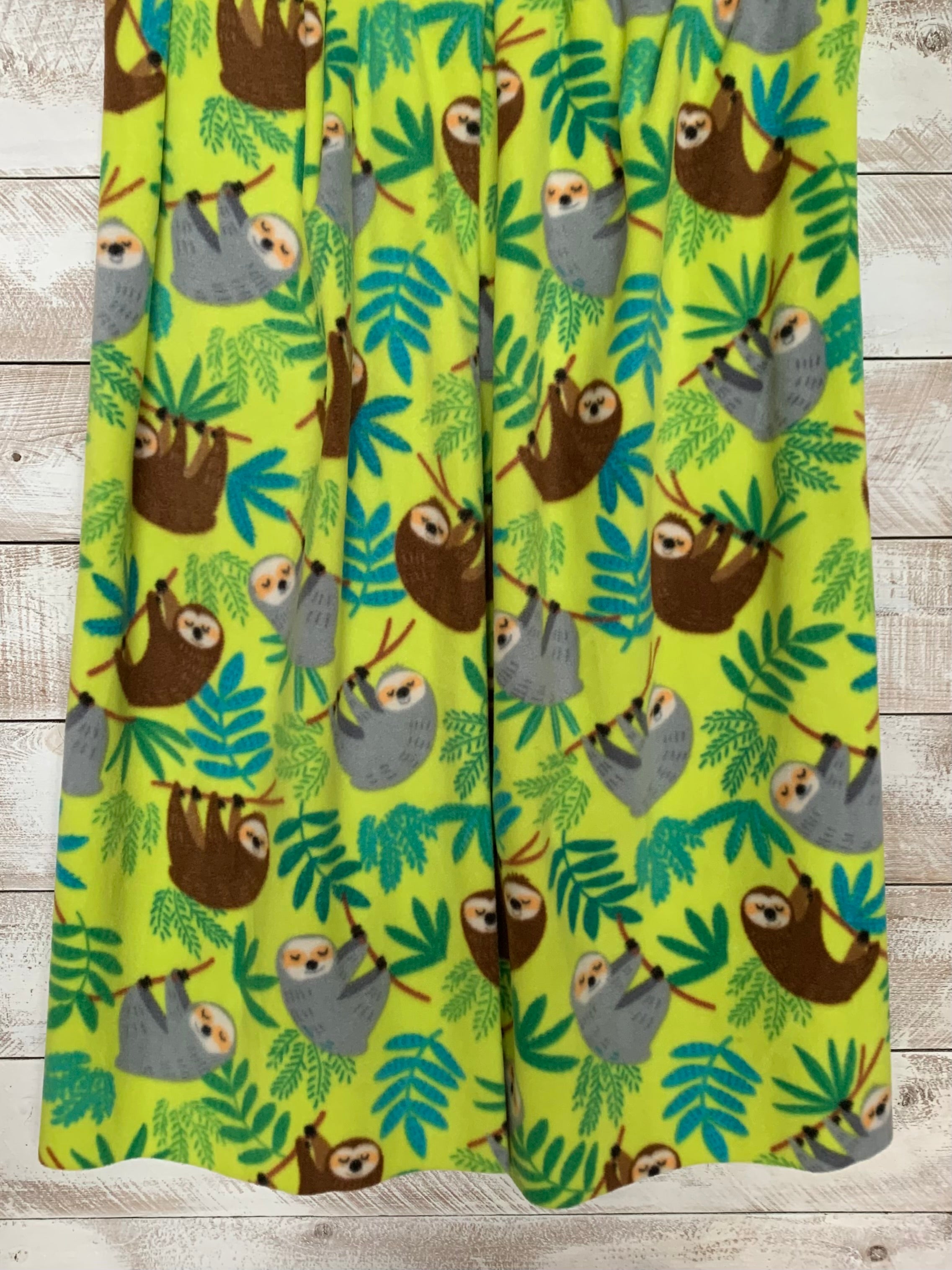 No Sew Blanket Kit - Sloth - Personalization Available