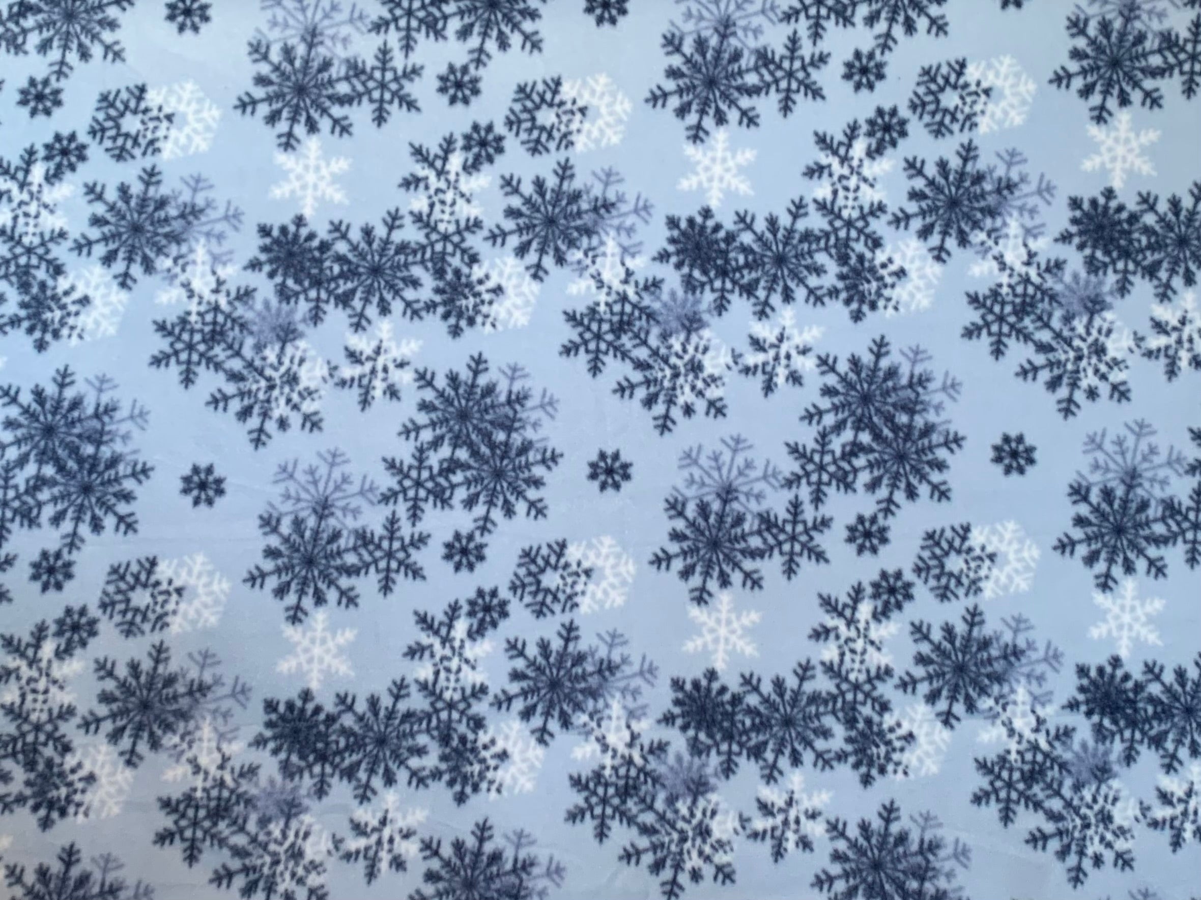 No Sew Blanket Kit - Snowflakes - Personalization Available