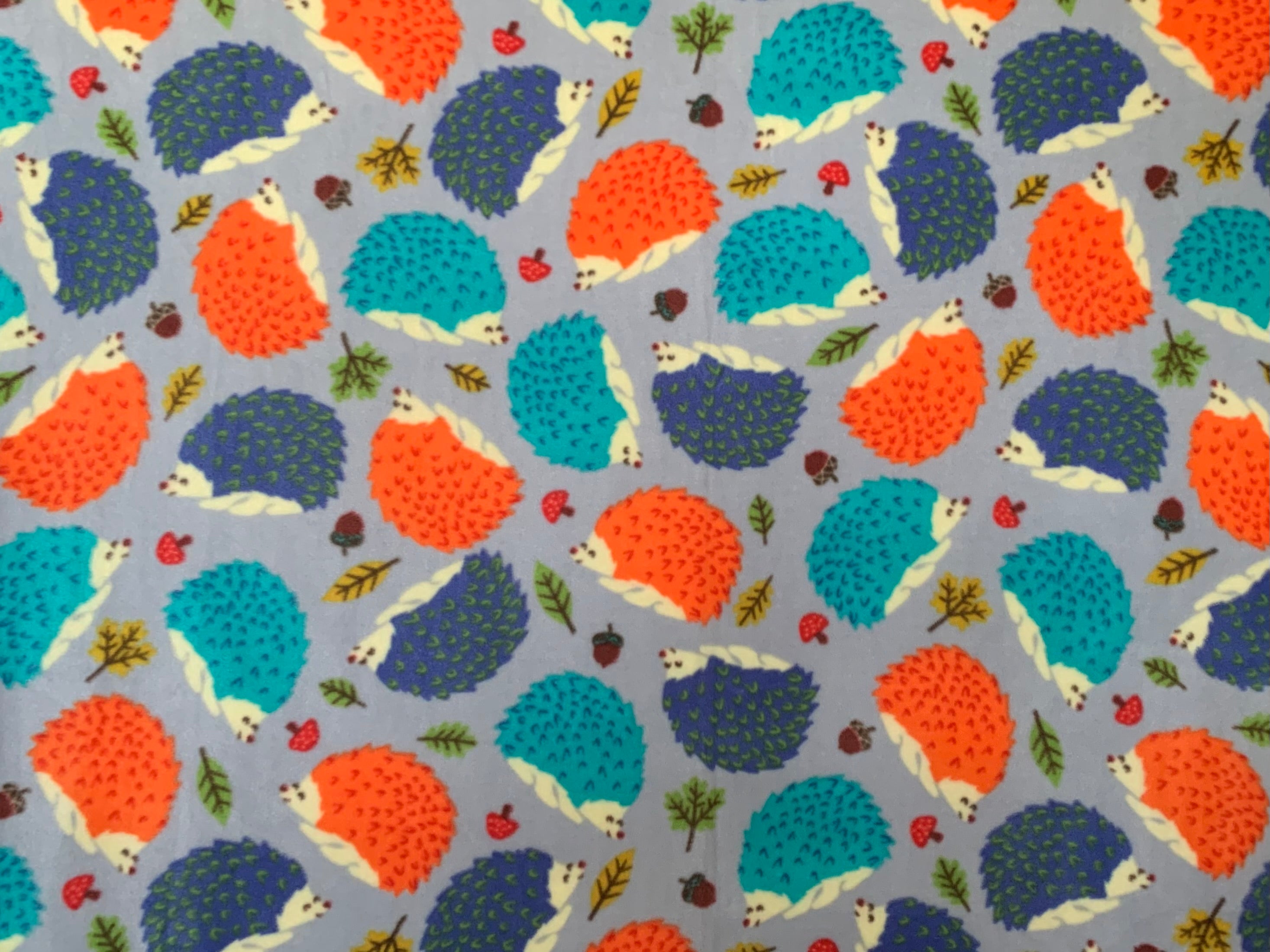 No Sew Blanket Kit - Hedgehog - Personalization Available