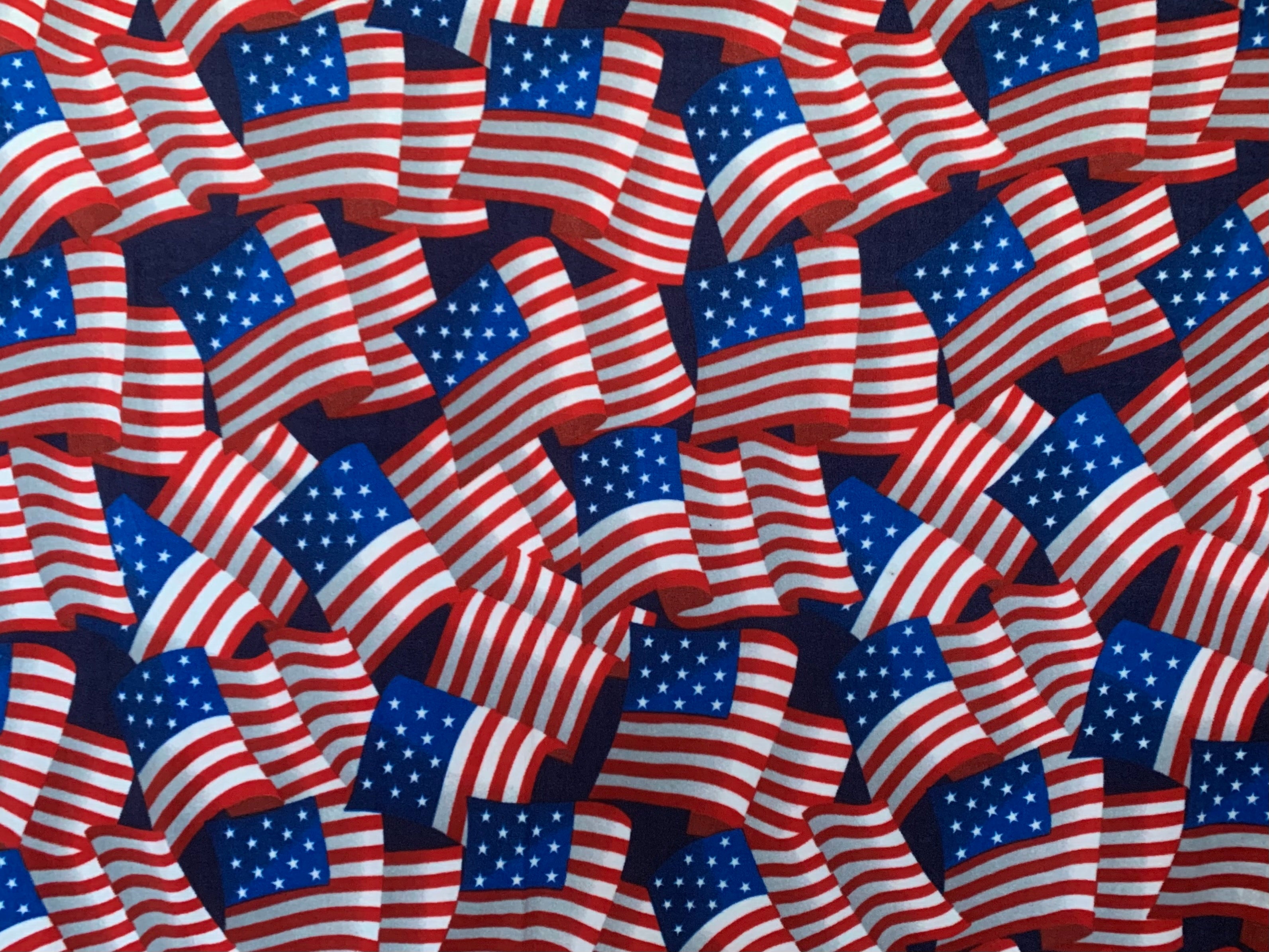 No Sew Blanket Kit - American Flag - Personalization Available