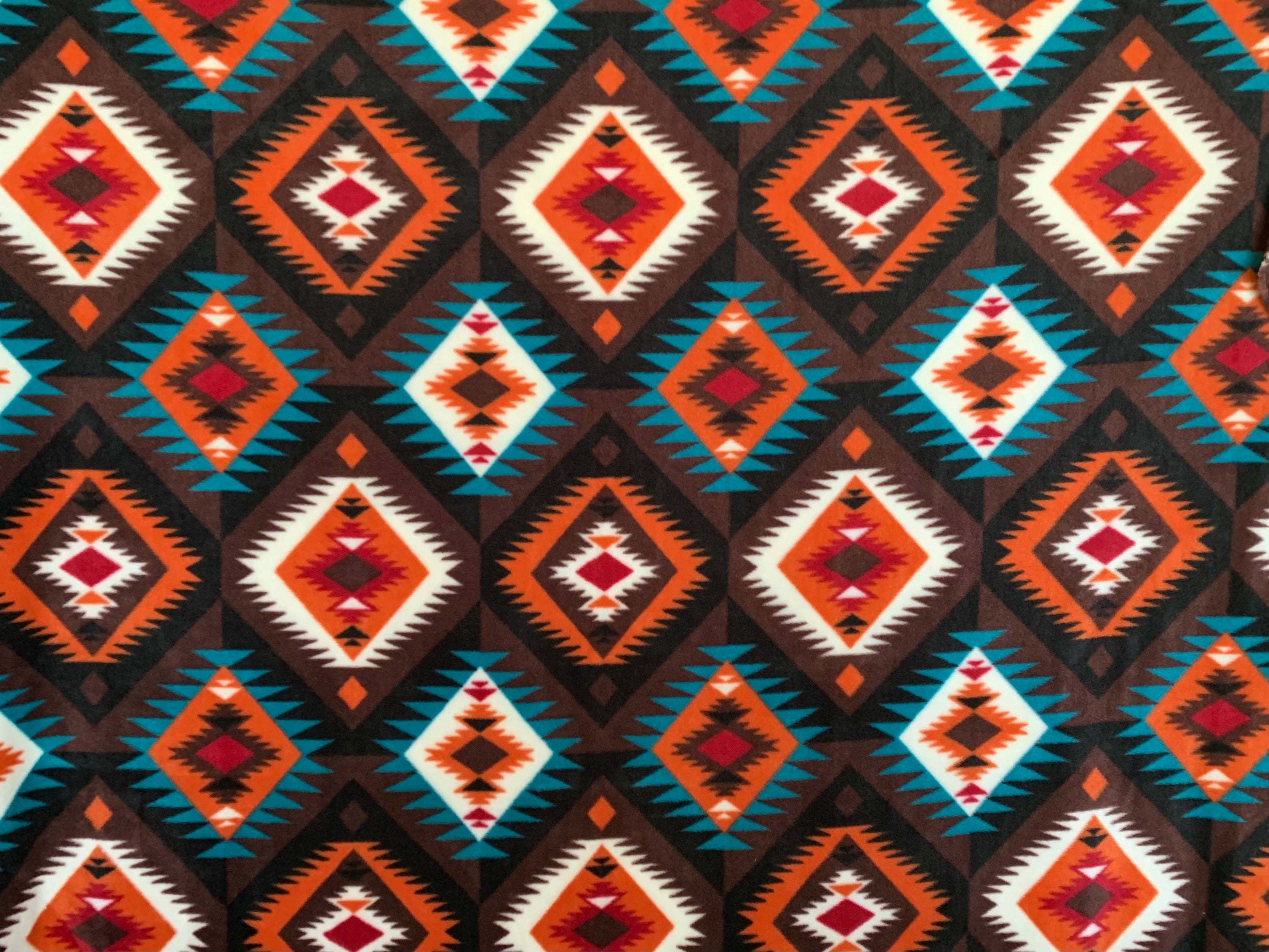 Tribal Winter Fleece - Crossroads Brown 52333-1
