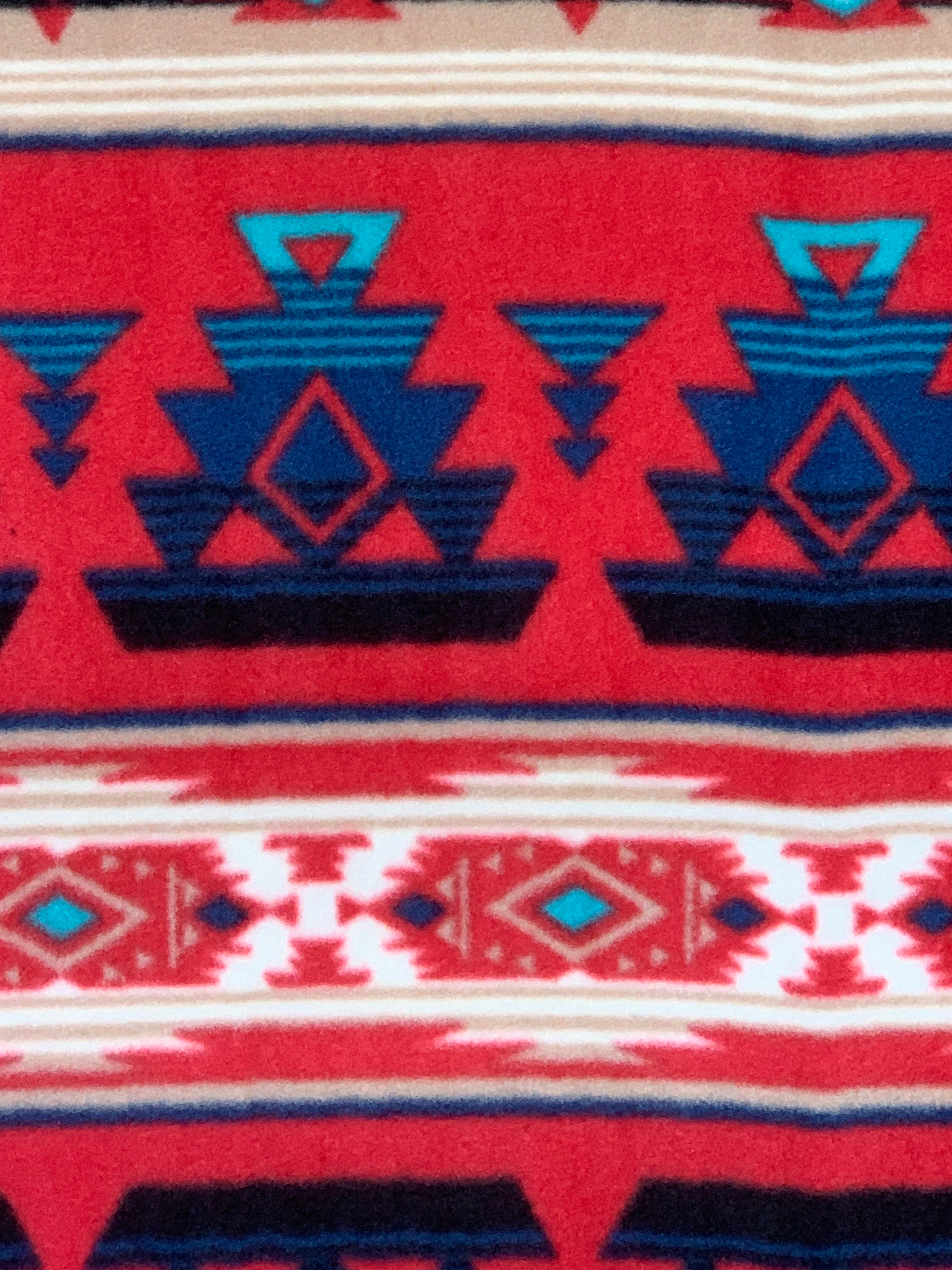 Tribal Winter Fleece - Heirloom Red 52774-3