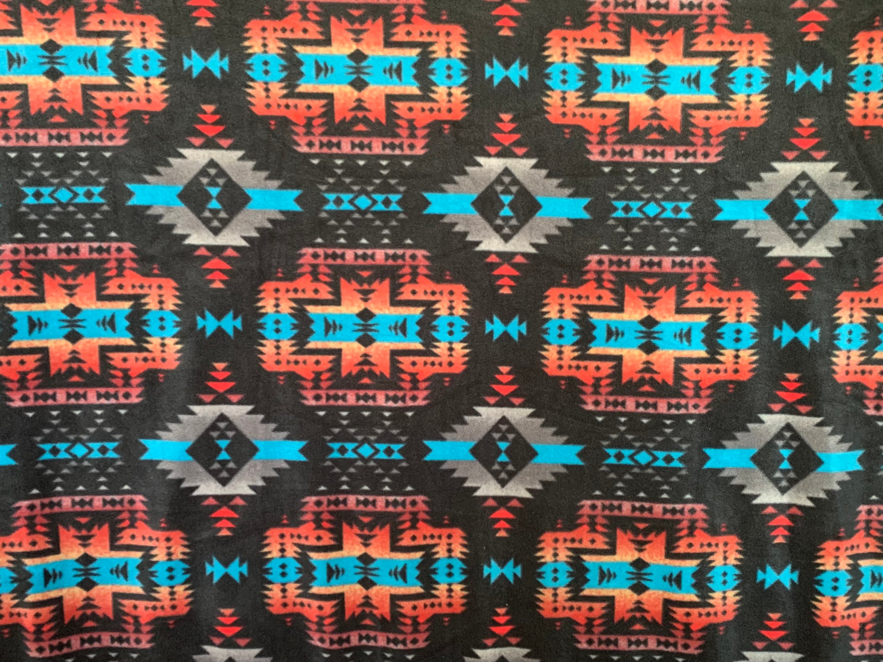 No Sew Blanket Kit - Native American Style - Personalization Available