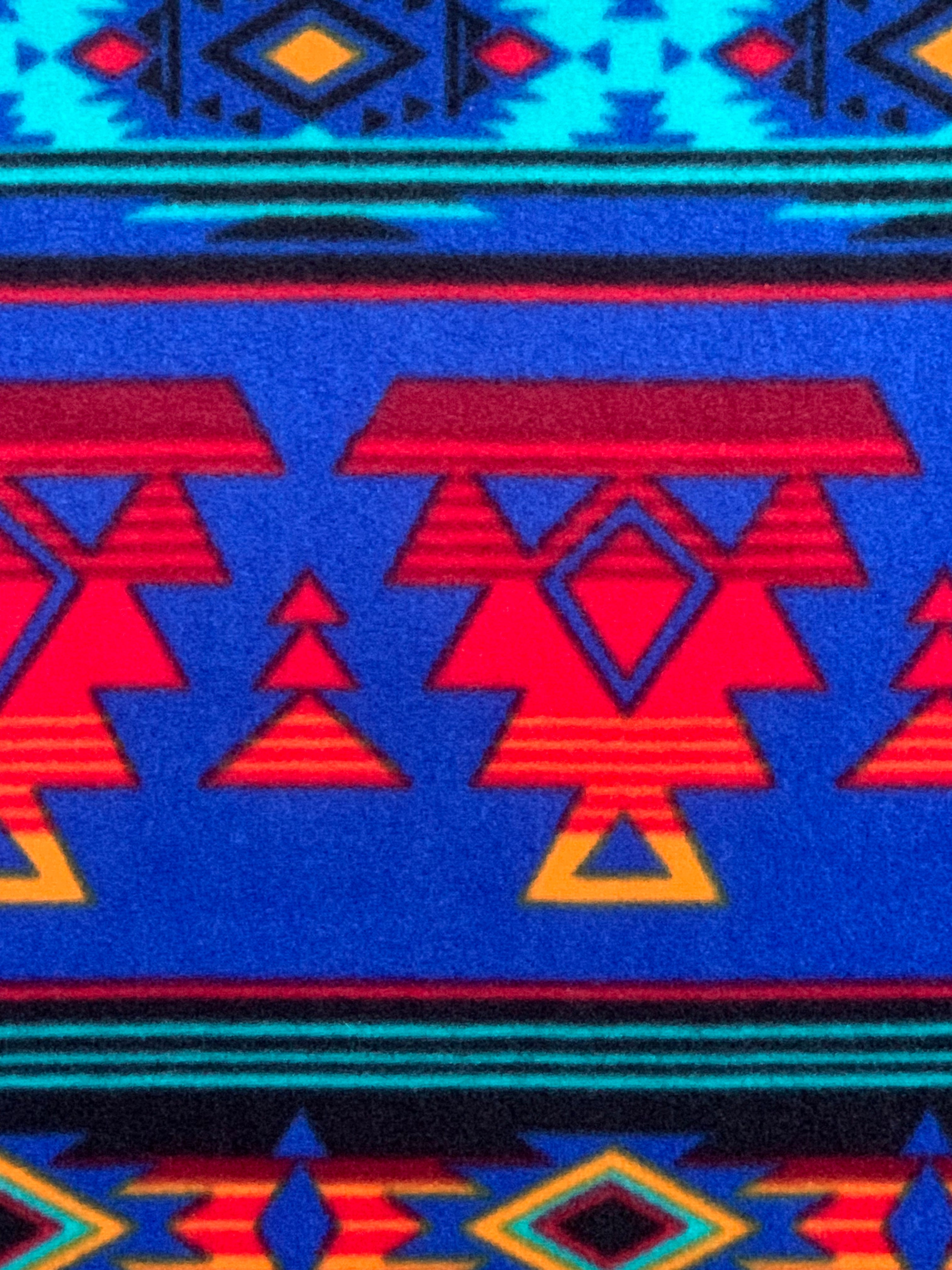 Tribal Winter Fleece - Heirloom Colbalt 52774-1
