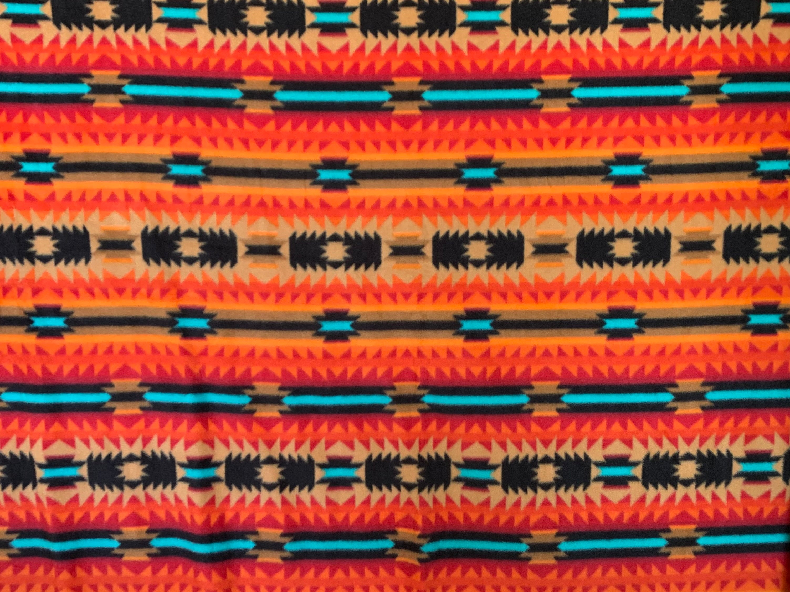 Tribal Winter Fleece - Crimson Arrow Red - 40993-1
