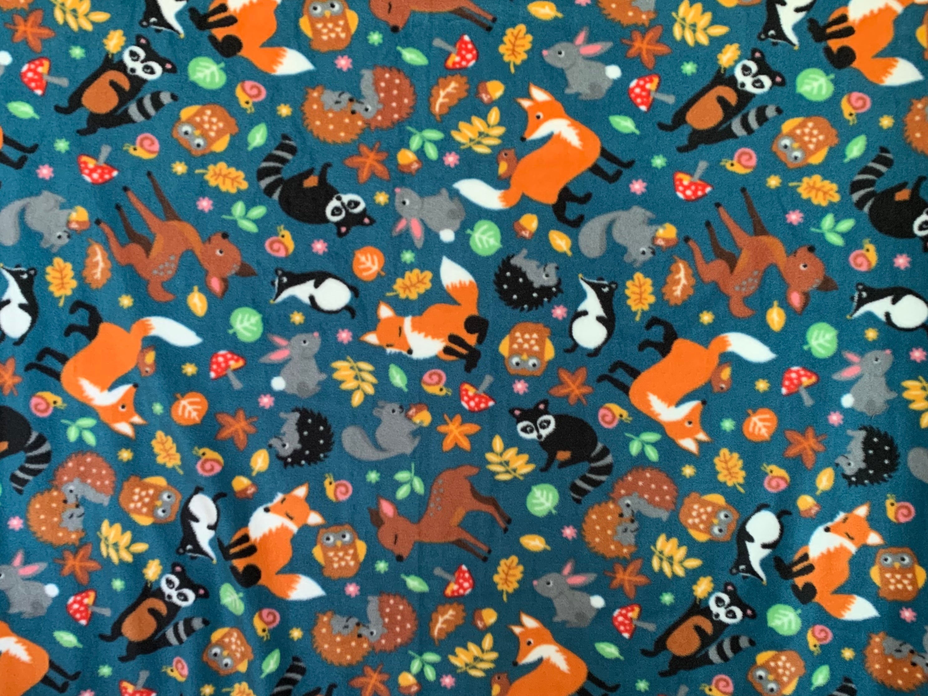 No Sew Blanket Kit - Woodland Animals - Personalization Available