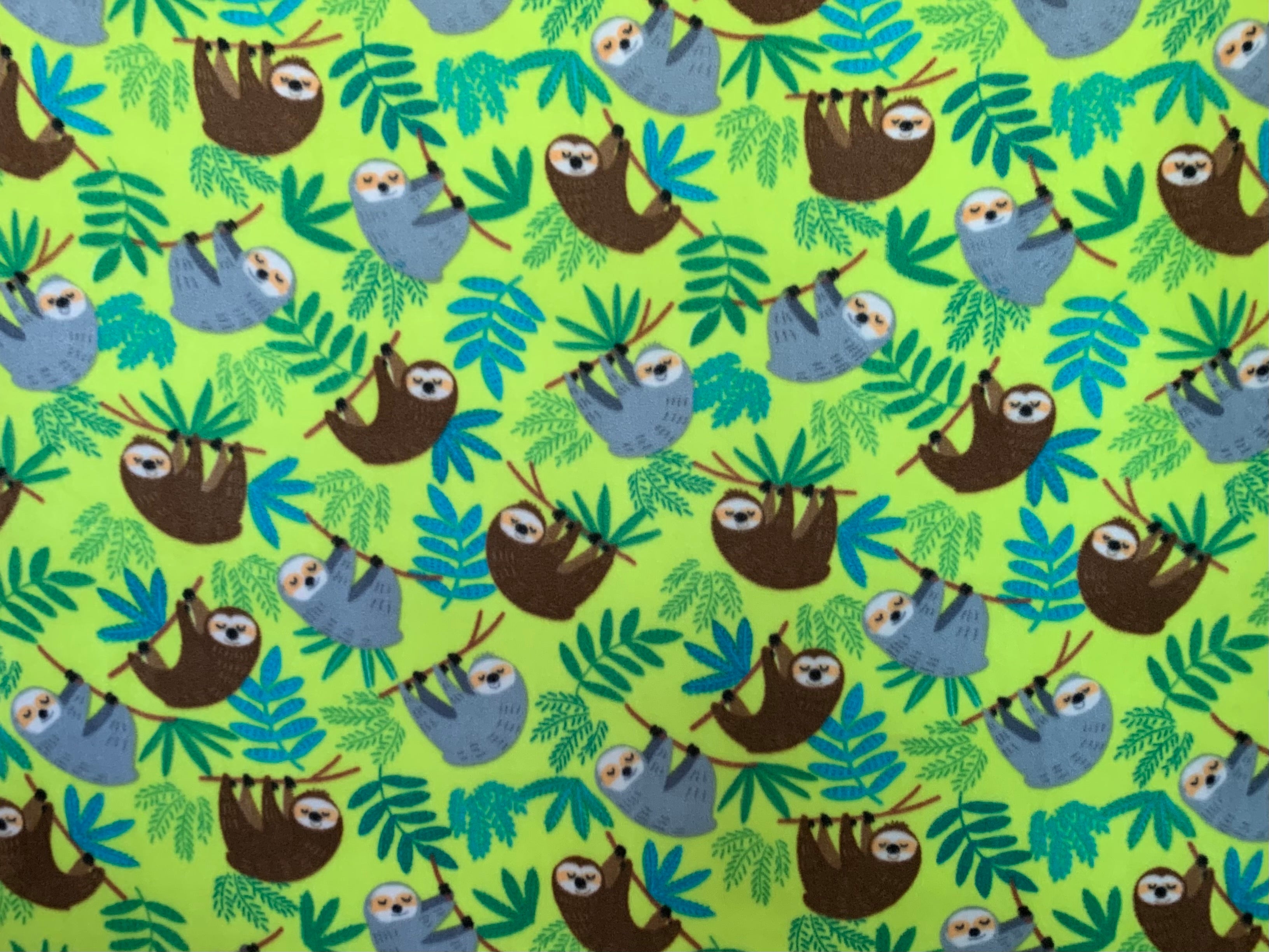 No Sew Blanket Kit - Sloth - Personalization Available