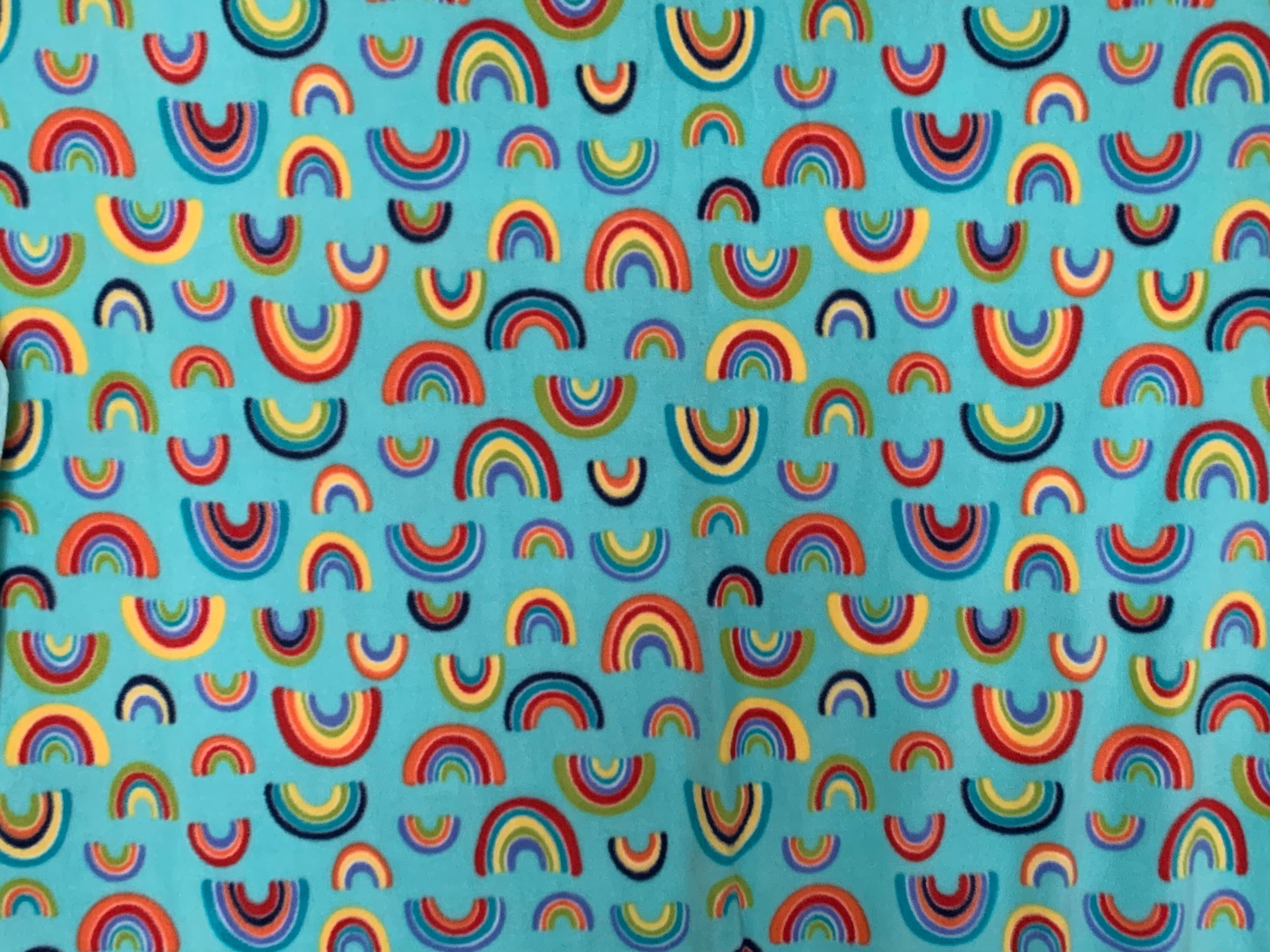 No Sew Blanket Kit - Rainbows - Personalization Available