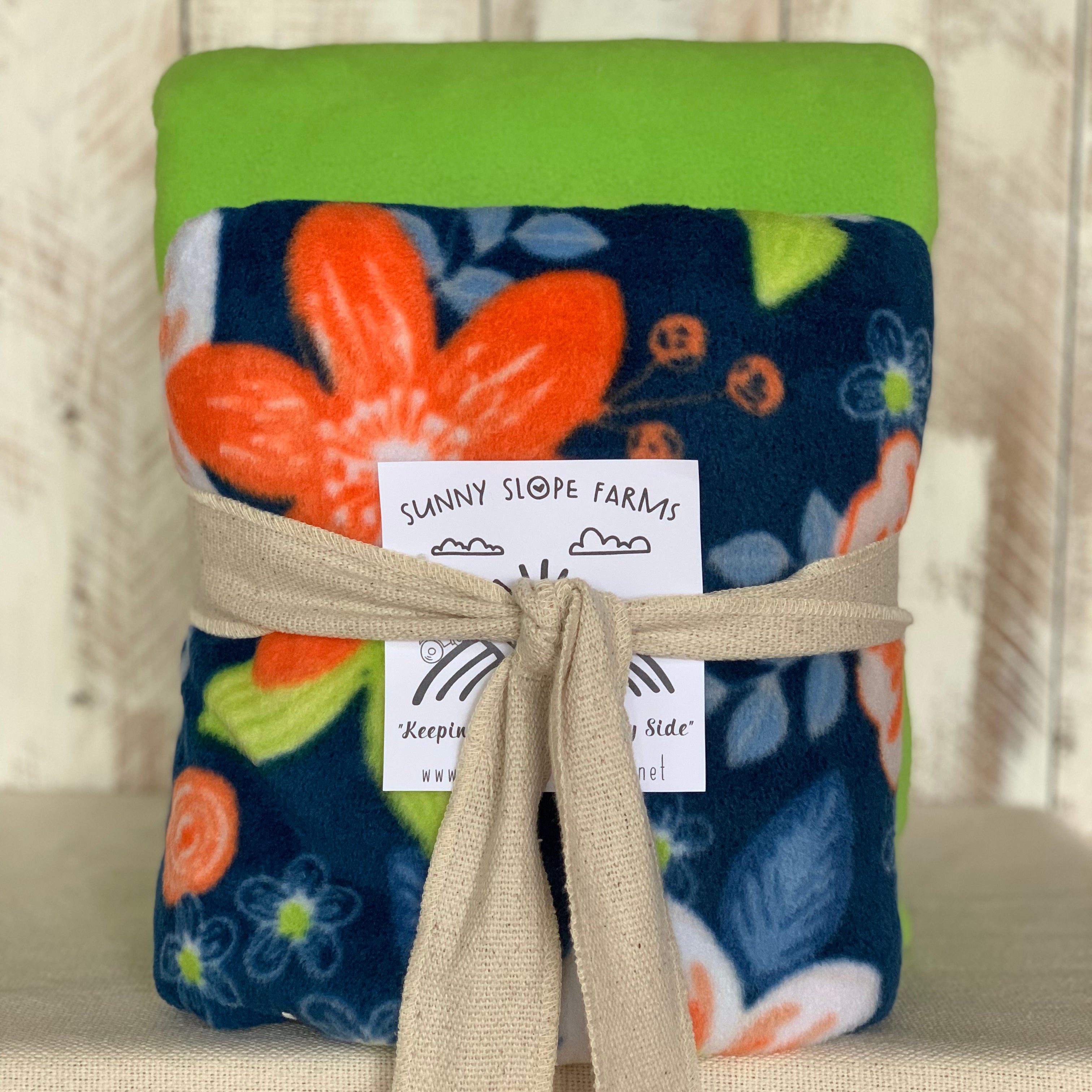 No Sew Blanket Kit - Floral - Personalization Available