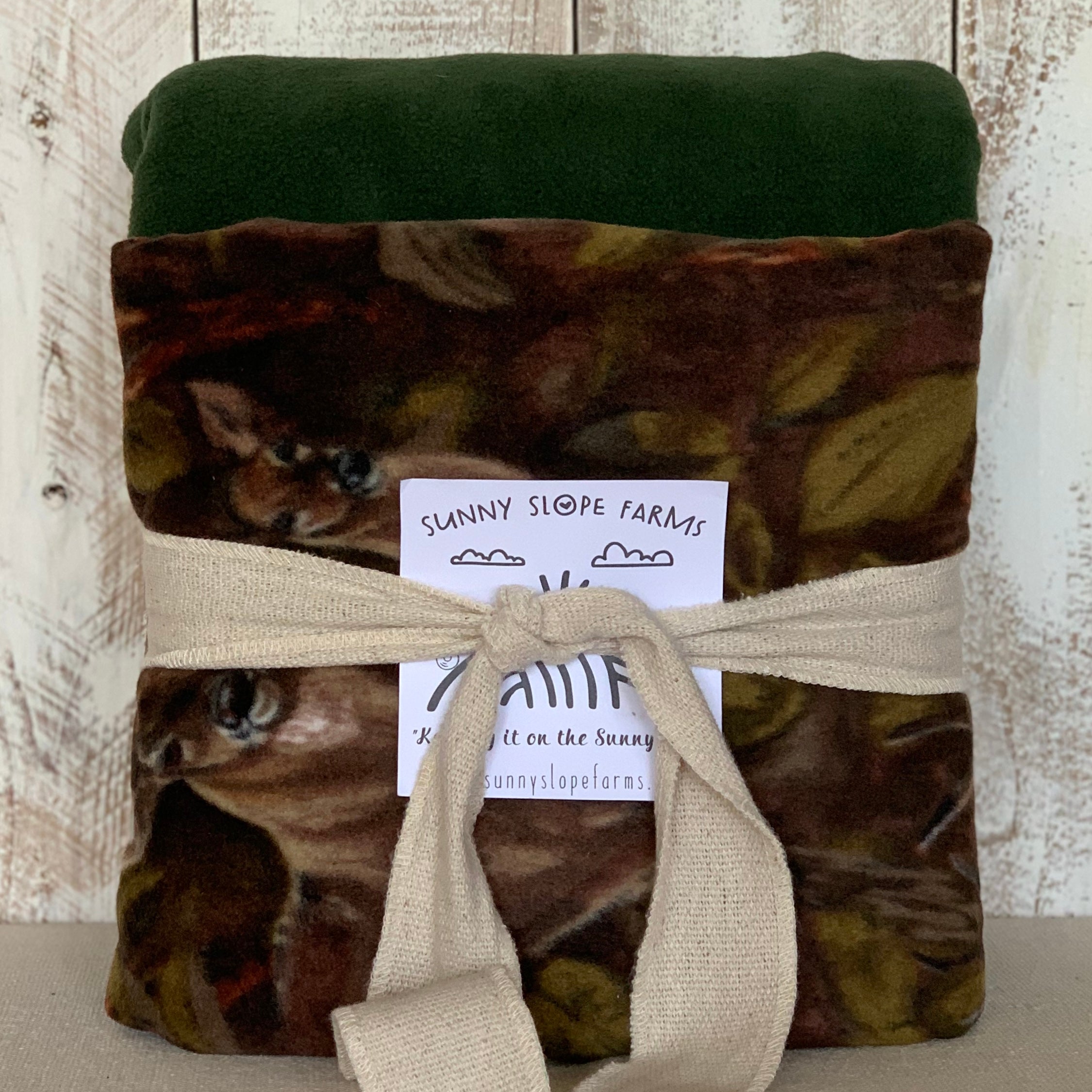 No Sew Blanket Kit - Camo Deer - Personalization Available
