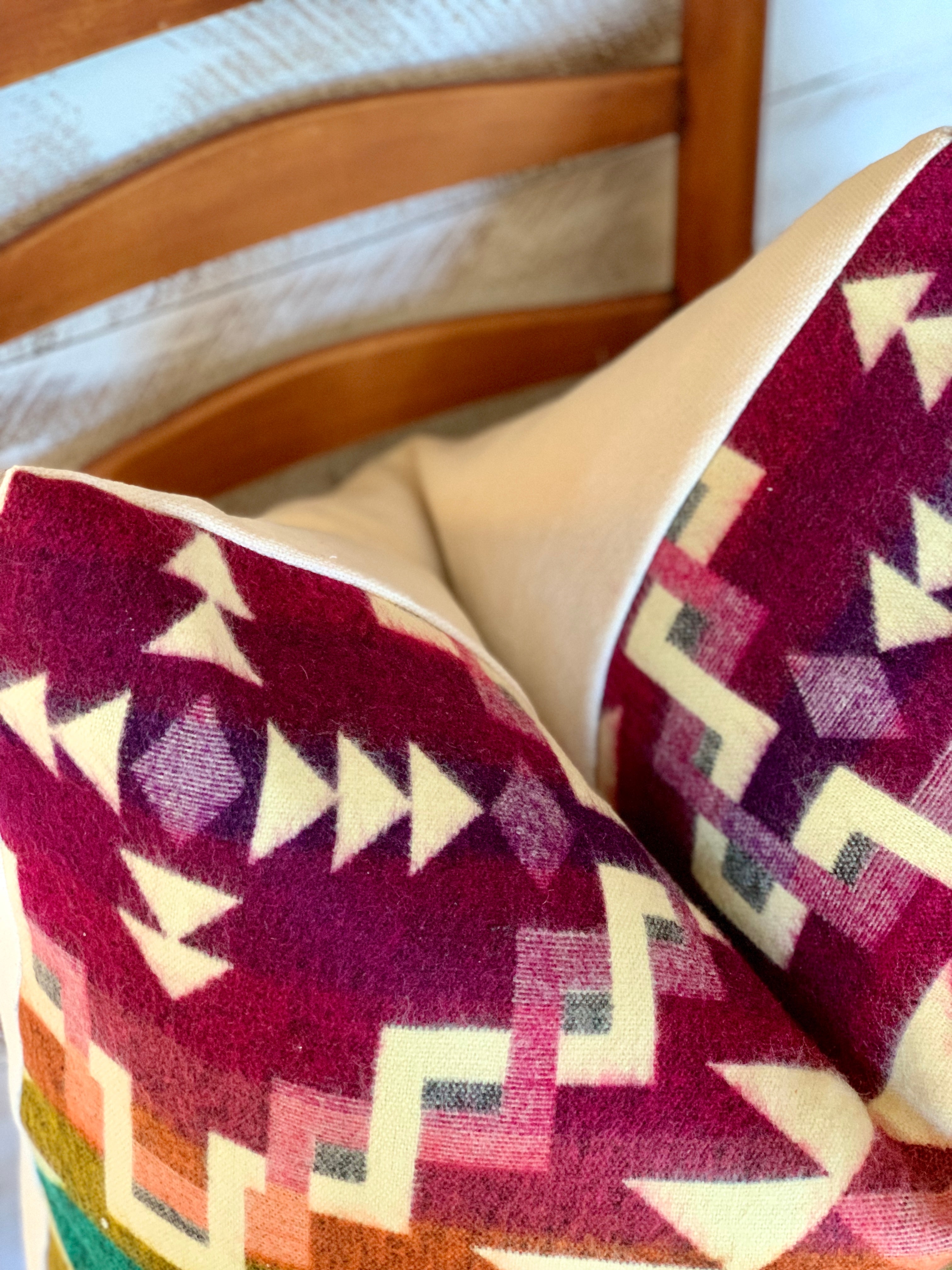 Tribal Aztec Alpaca Blend Pillow 26" x 26"