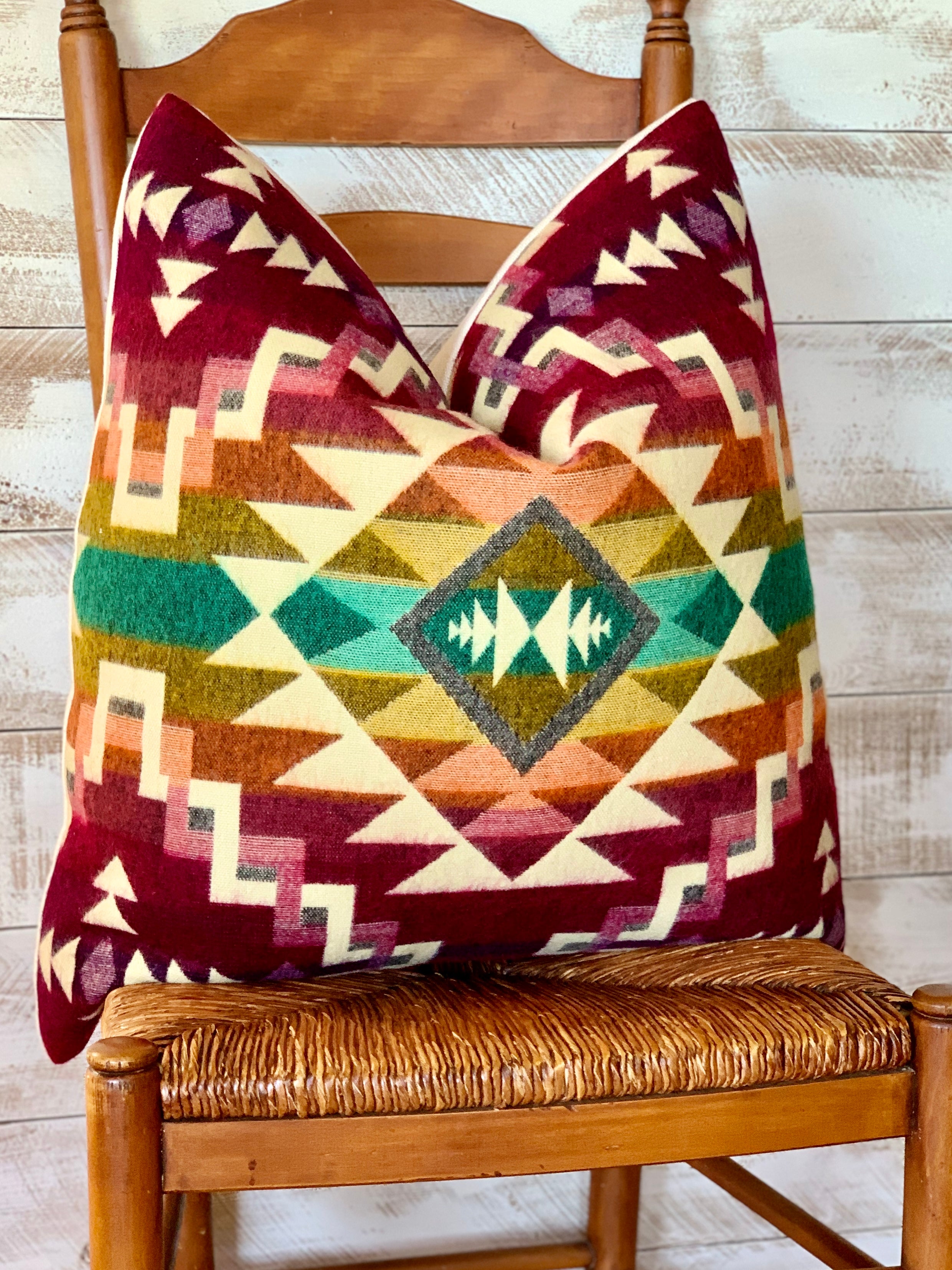 Tribal Aztec Alpaca Blend Pillow 26" x 26"