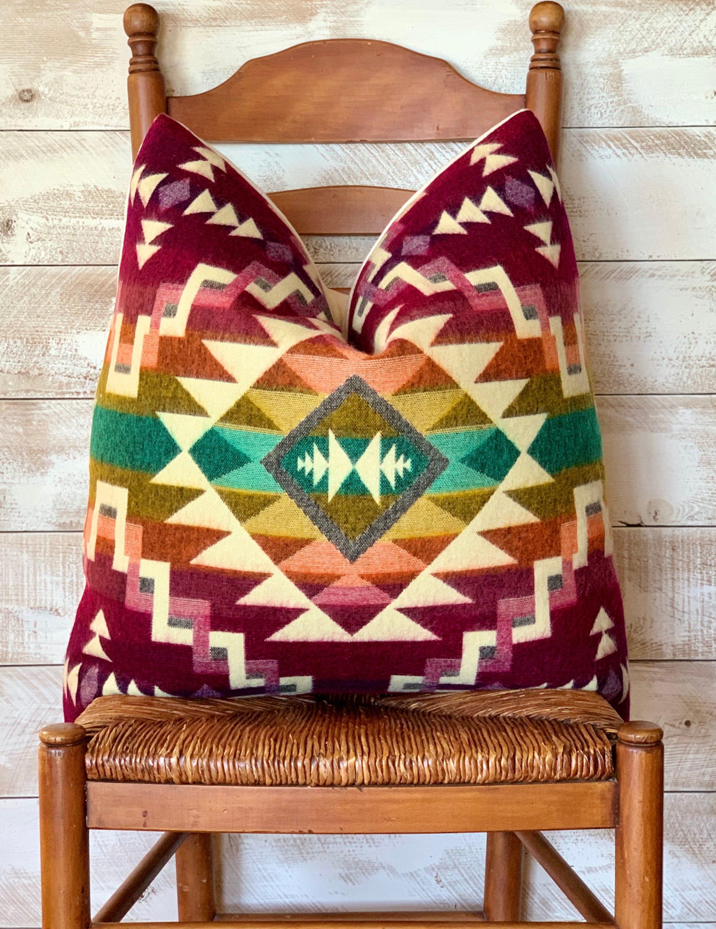 Tribal Aztec Alpaca Blend Pillow 26" x 26"