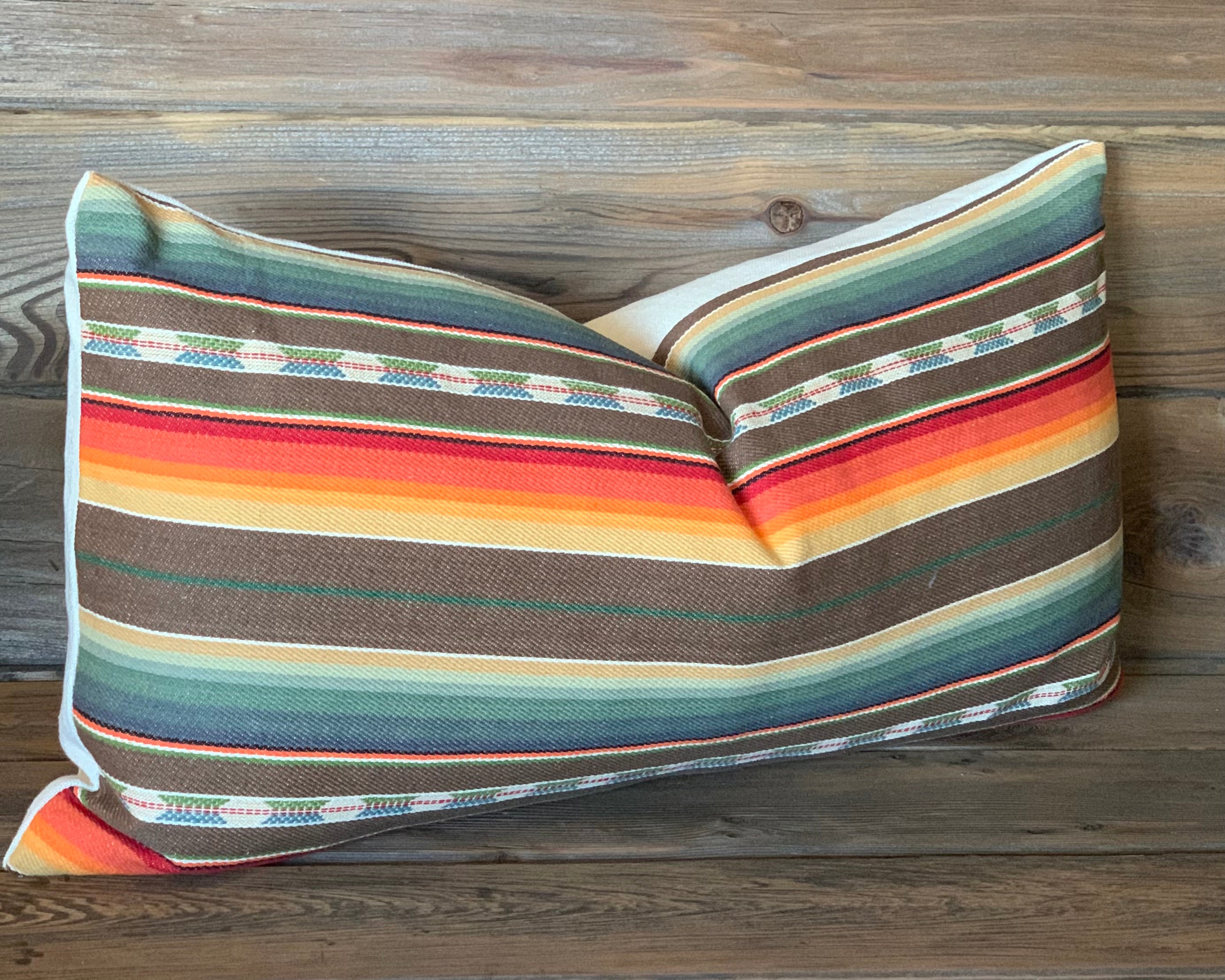 Serape Style Pillow - Brown