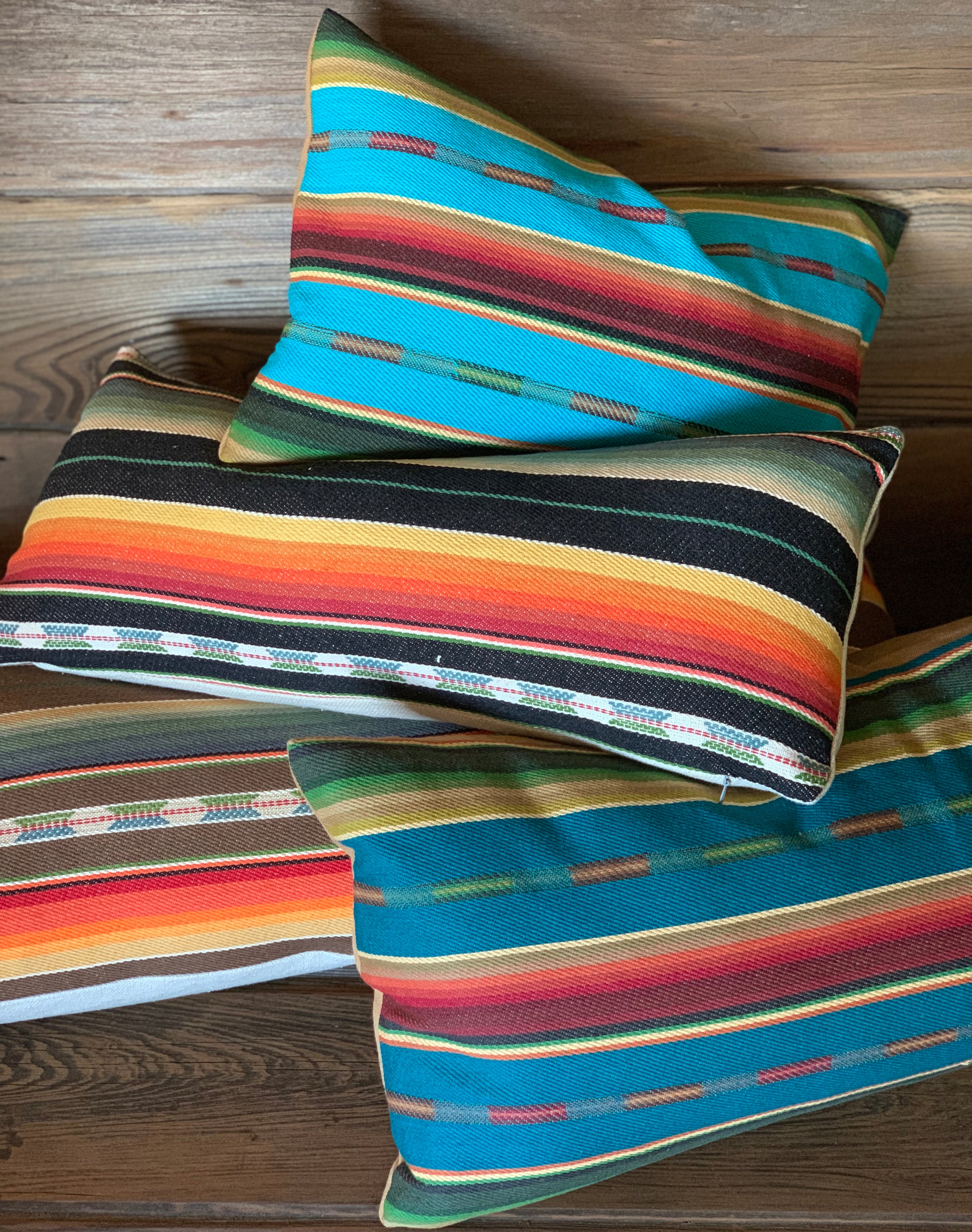 Serape Style Pillow - Black