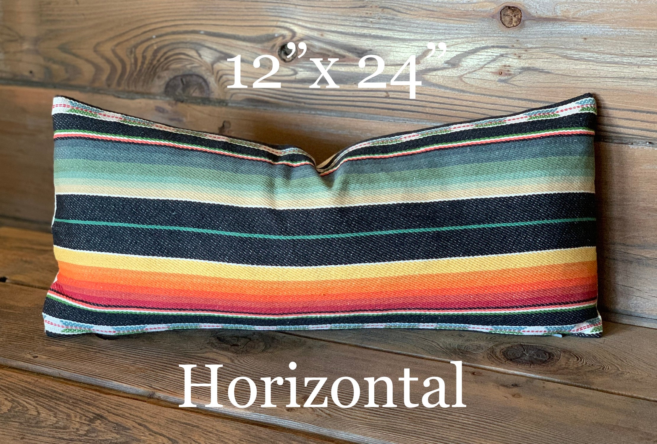 Serape Style Pillow - Black