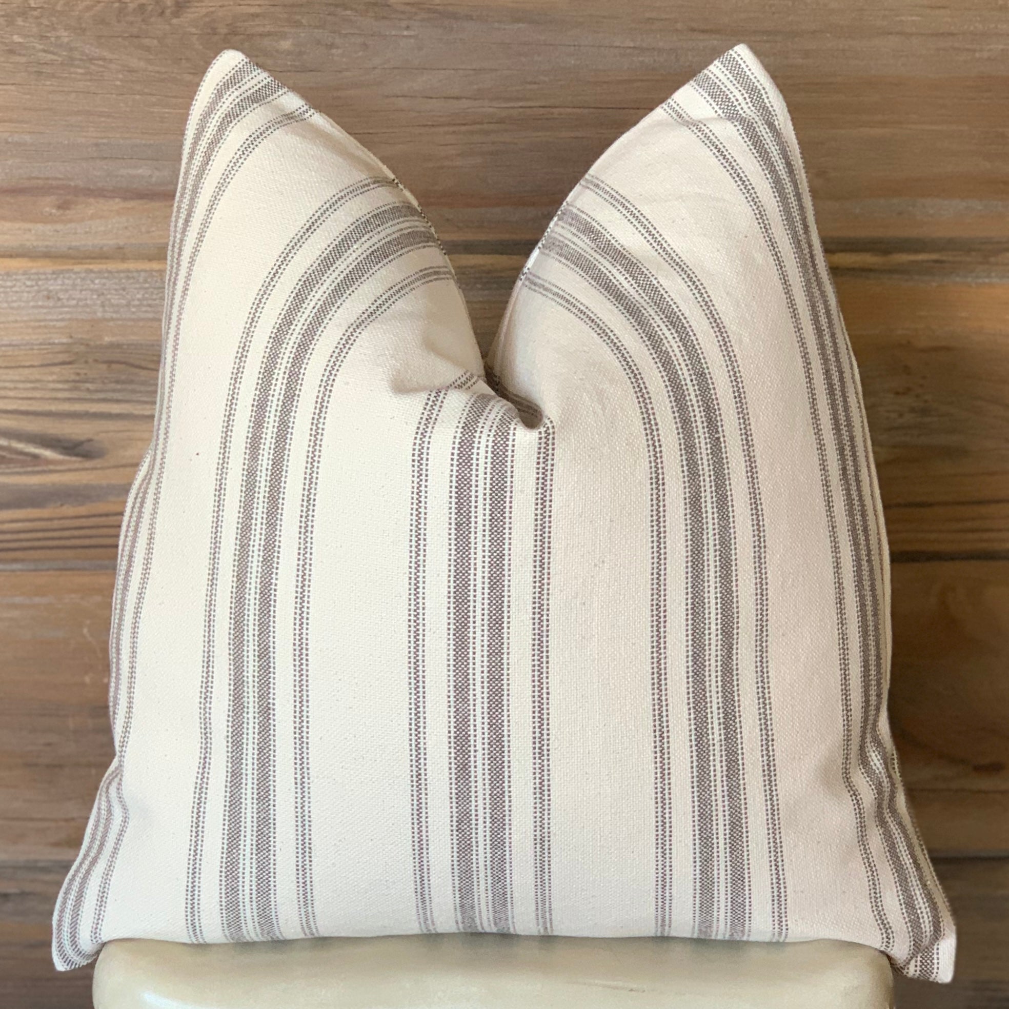 Farmhouse discount stripe pillow