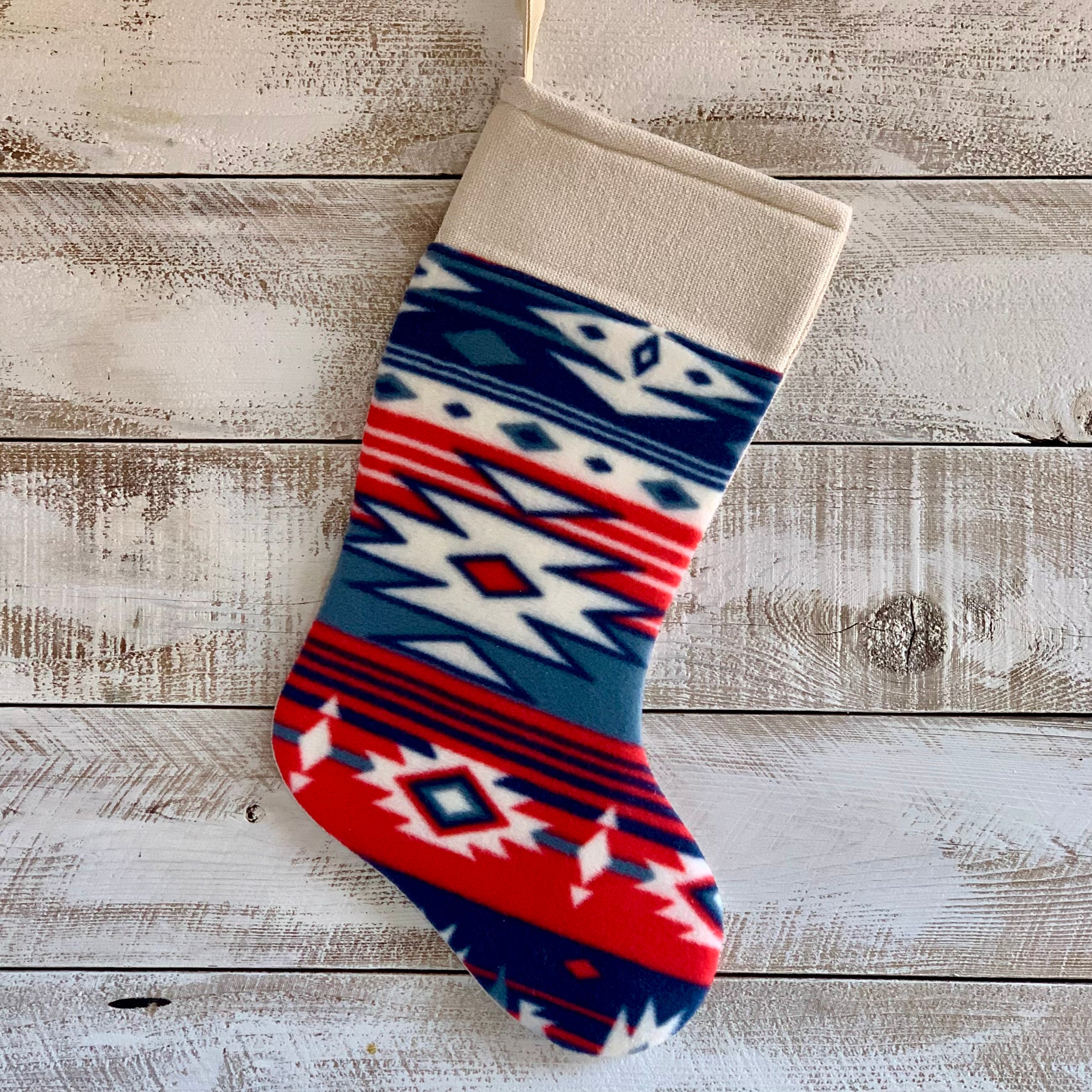 Native American Style Fleece Stocking