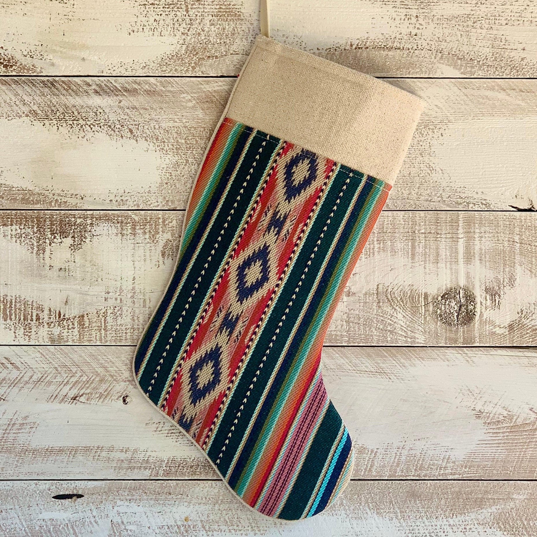 Green Serape Stocking