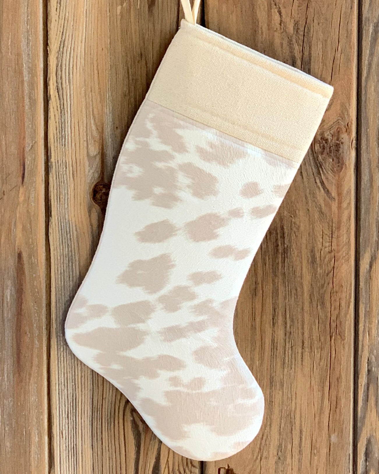 Faux Cowhide Christmas Stockings