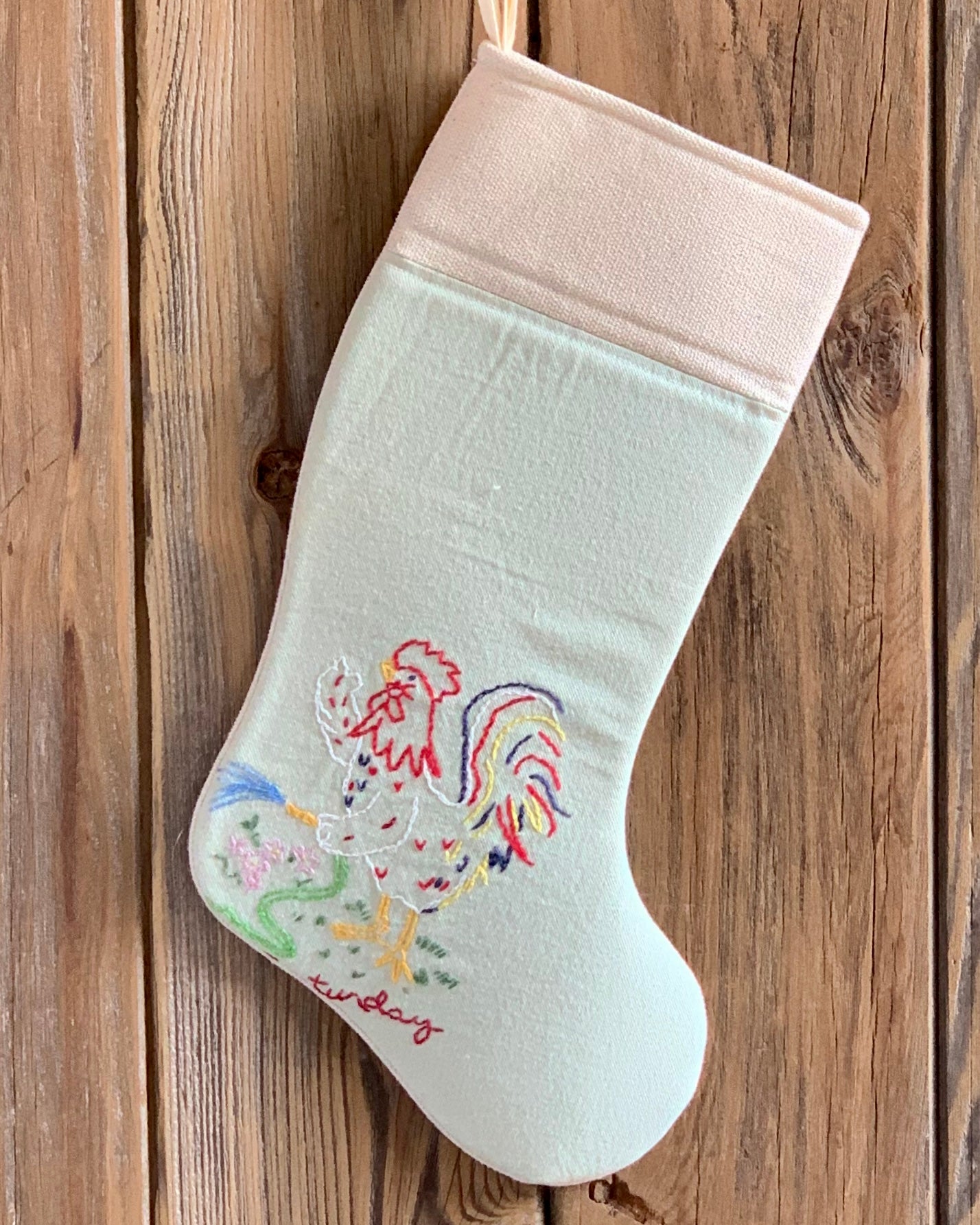 Upcycled Vintage Linens - Rooster and Hen Collection