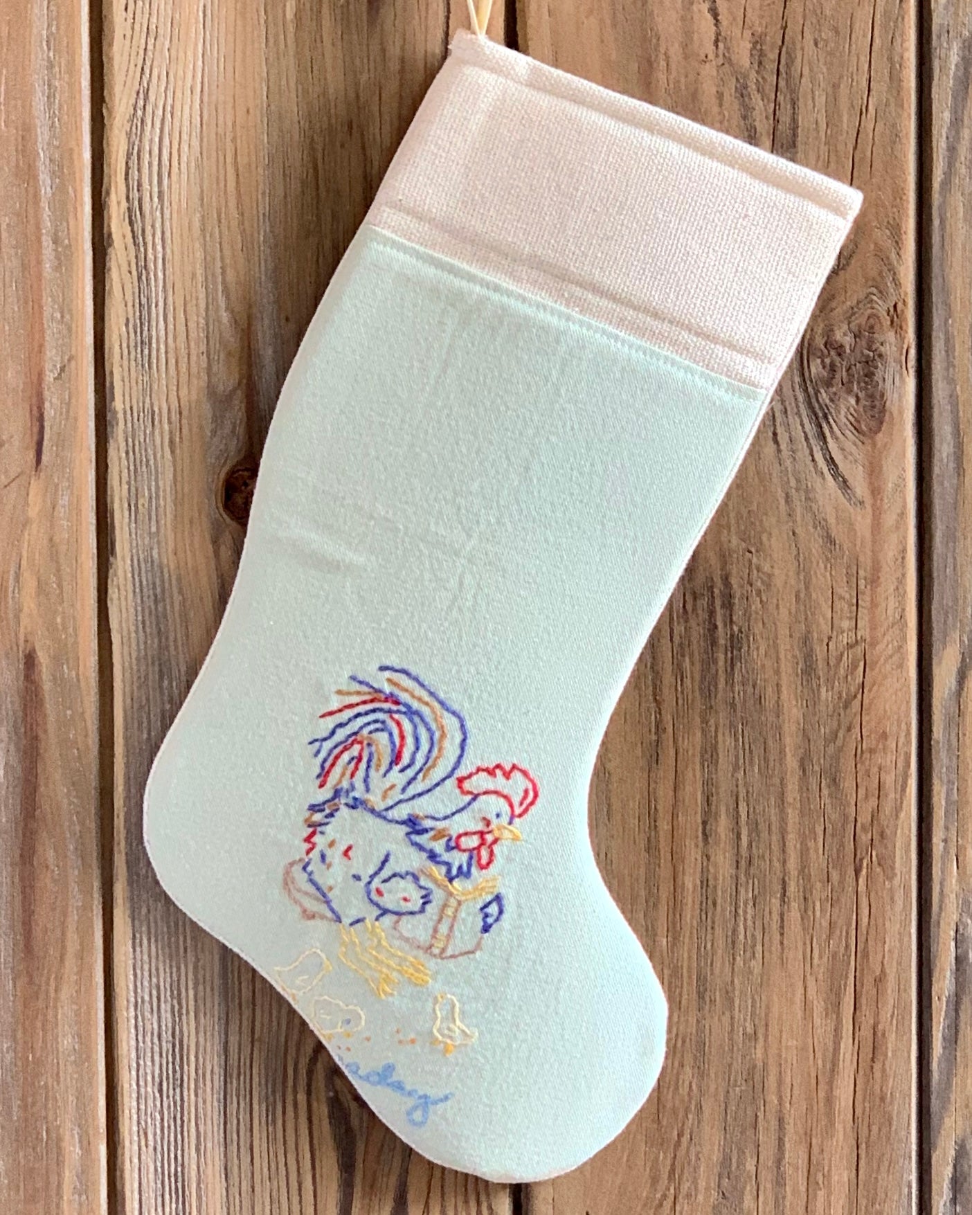 Upcycled Vintage Linens - Rooster and Hen Collection