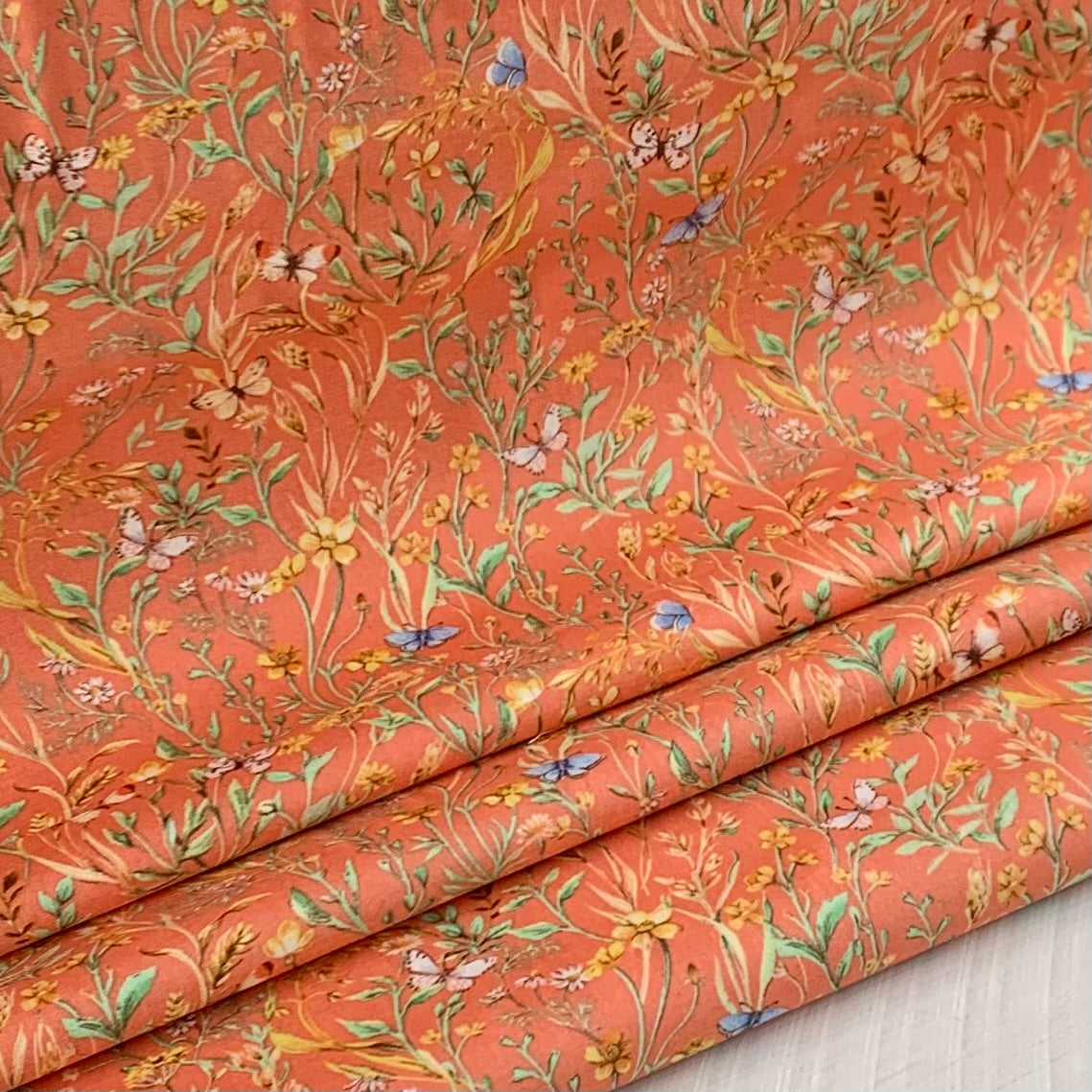 Meadow, Farm Meadow by Clare Therese Gray Windham Fabrics - Terra Cotta 52793-2 Cotton Fabric